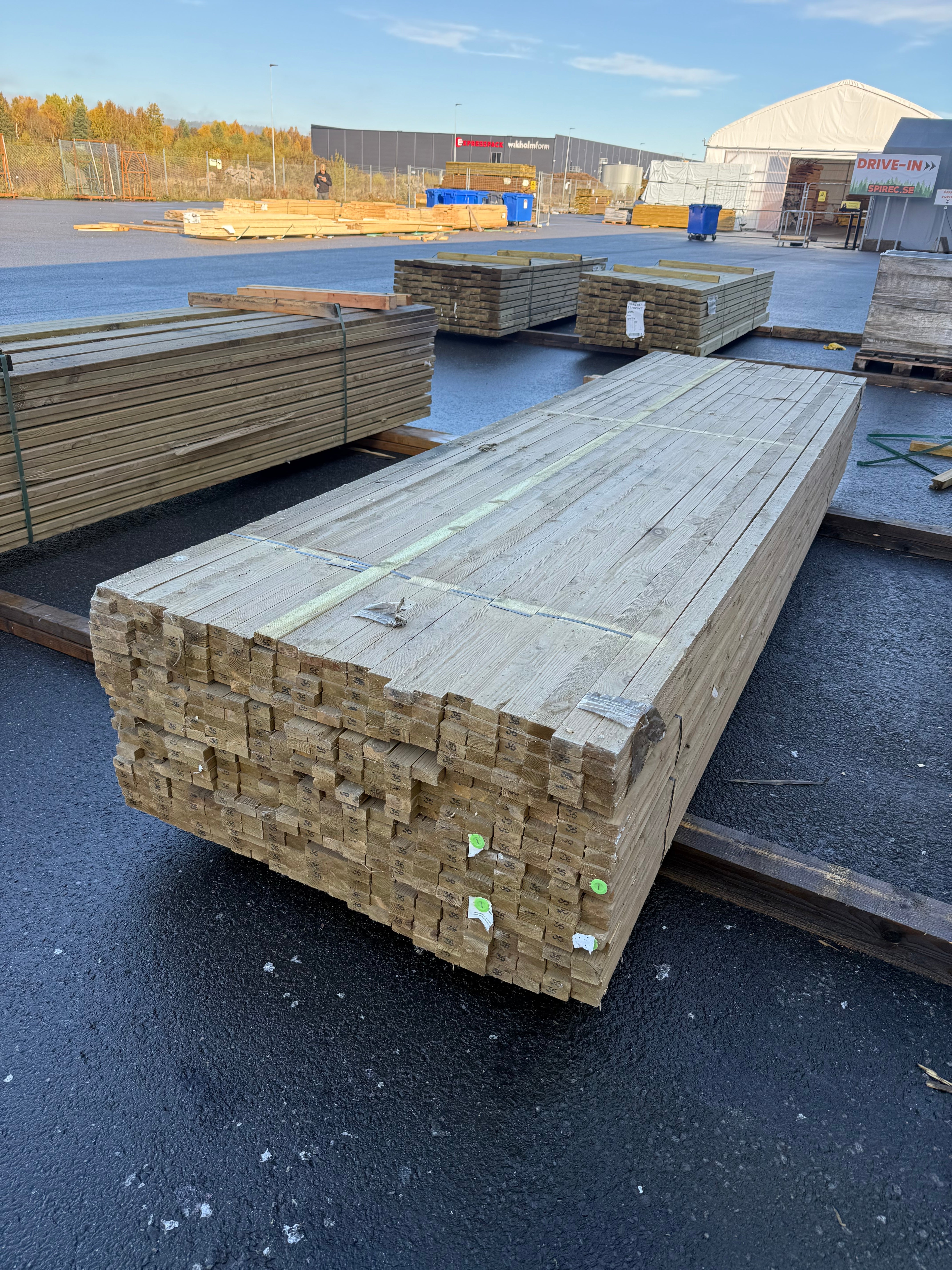 Finsågad Läkt 22x45mm, NTR AB 3.60m (Tryckimpregnerad)
