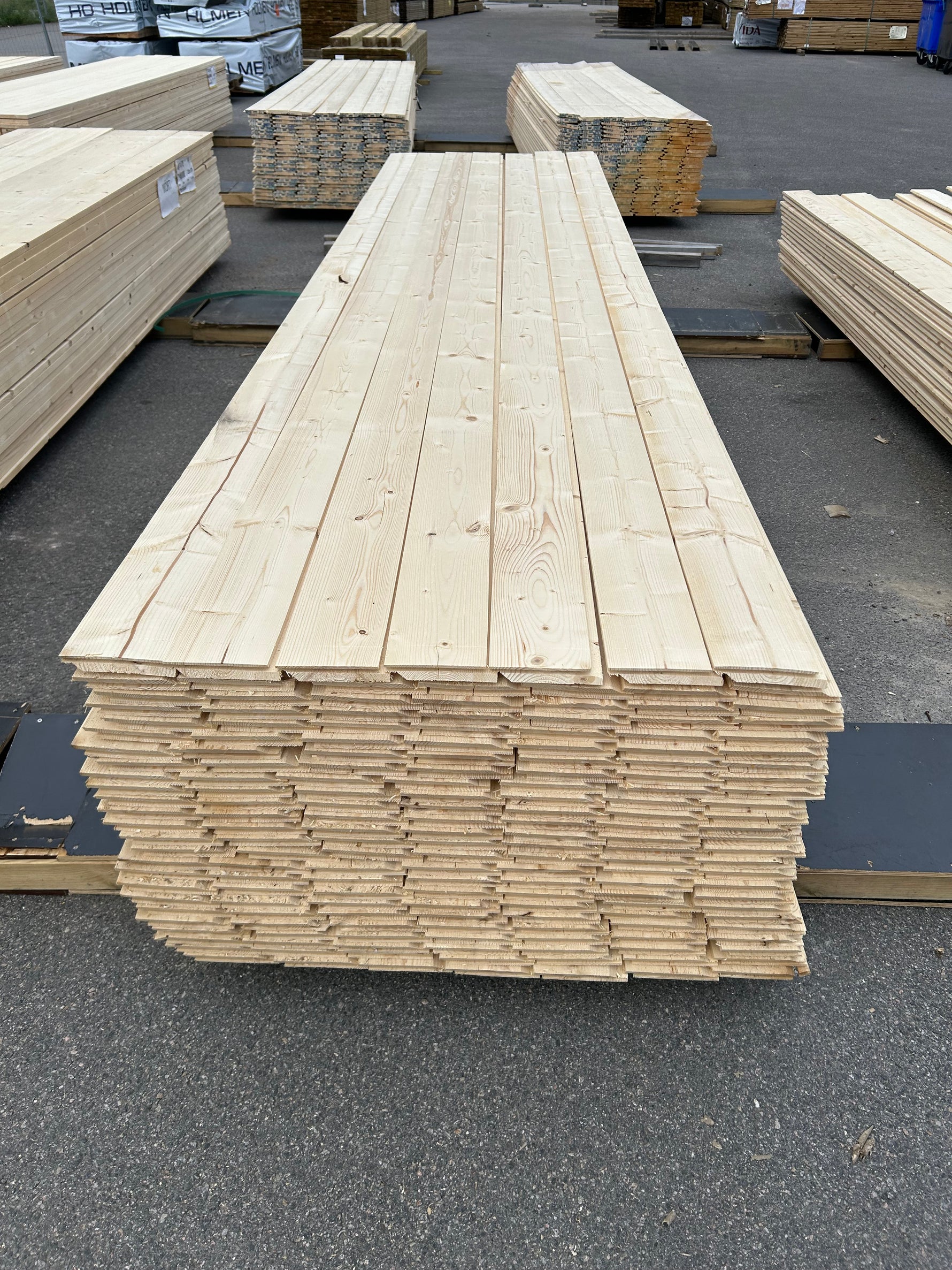 Paket Ytterpanel Enkelfas Fals 22x145mm 4.20m – 175st (Obehandlade)