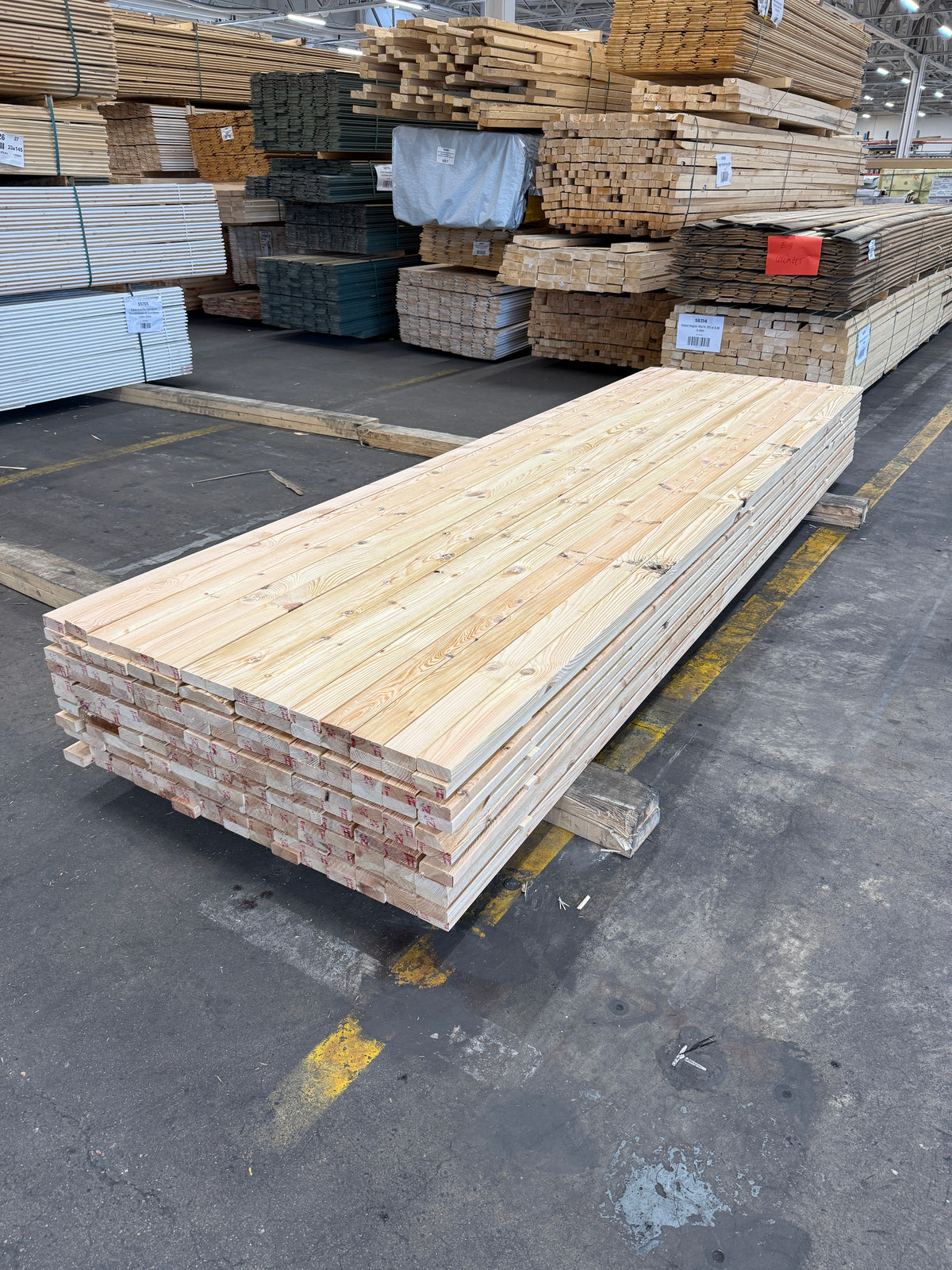 Paket Glespanel 28x70 mm – 3,60 m Furu 165 st