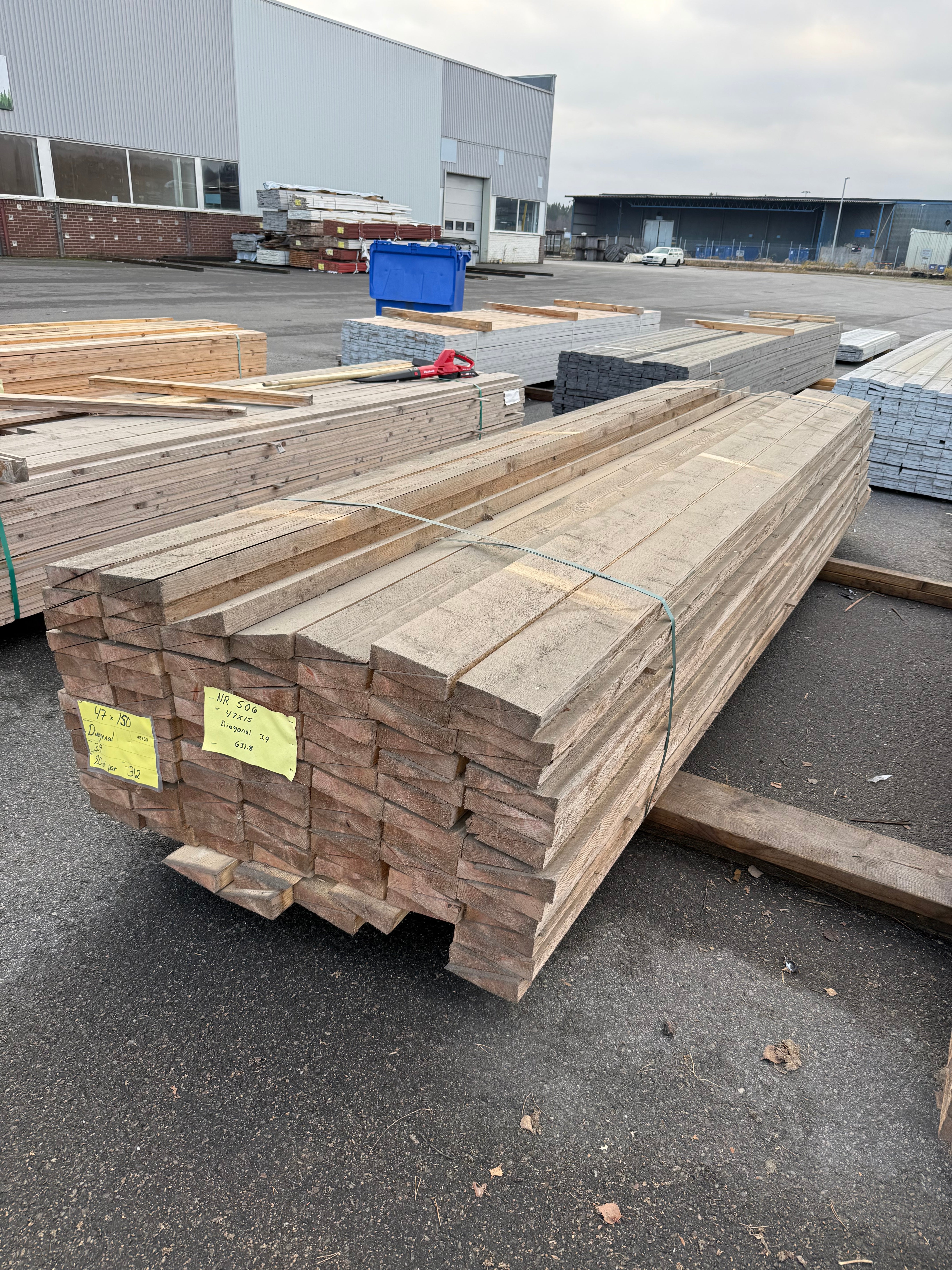 Paket Snedkapade Reglar 47x150mm – 160 st 3,90 m