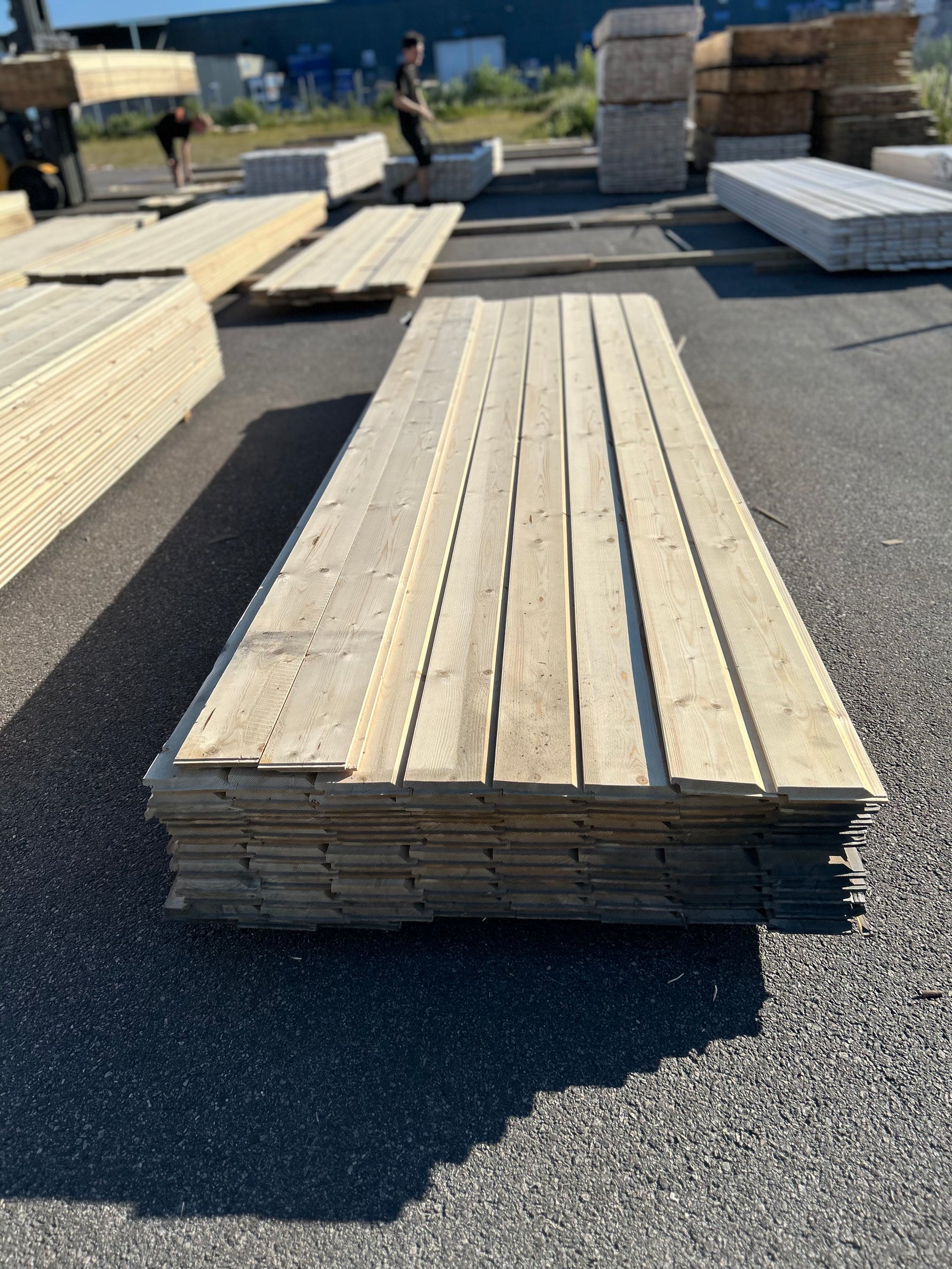 Paket Ytterpanel Enkelfas Fals Ändspont 22x145mm, 106st 3.60m