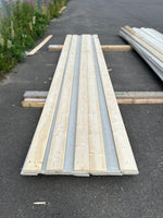 Paket Dubbelfas Halvspont Ändspont 22x145mm 4,80m 19st Grundmålad