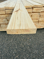 Paket Obehandlad Rillad Trall 28x120mm Furu 3,60m – 117st (Andra Sortering)