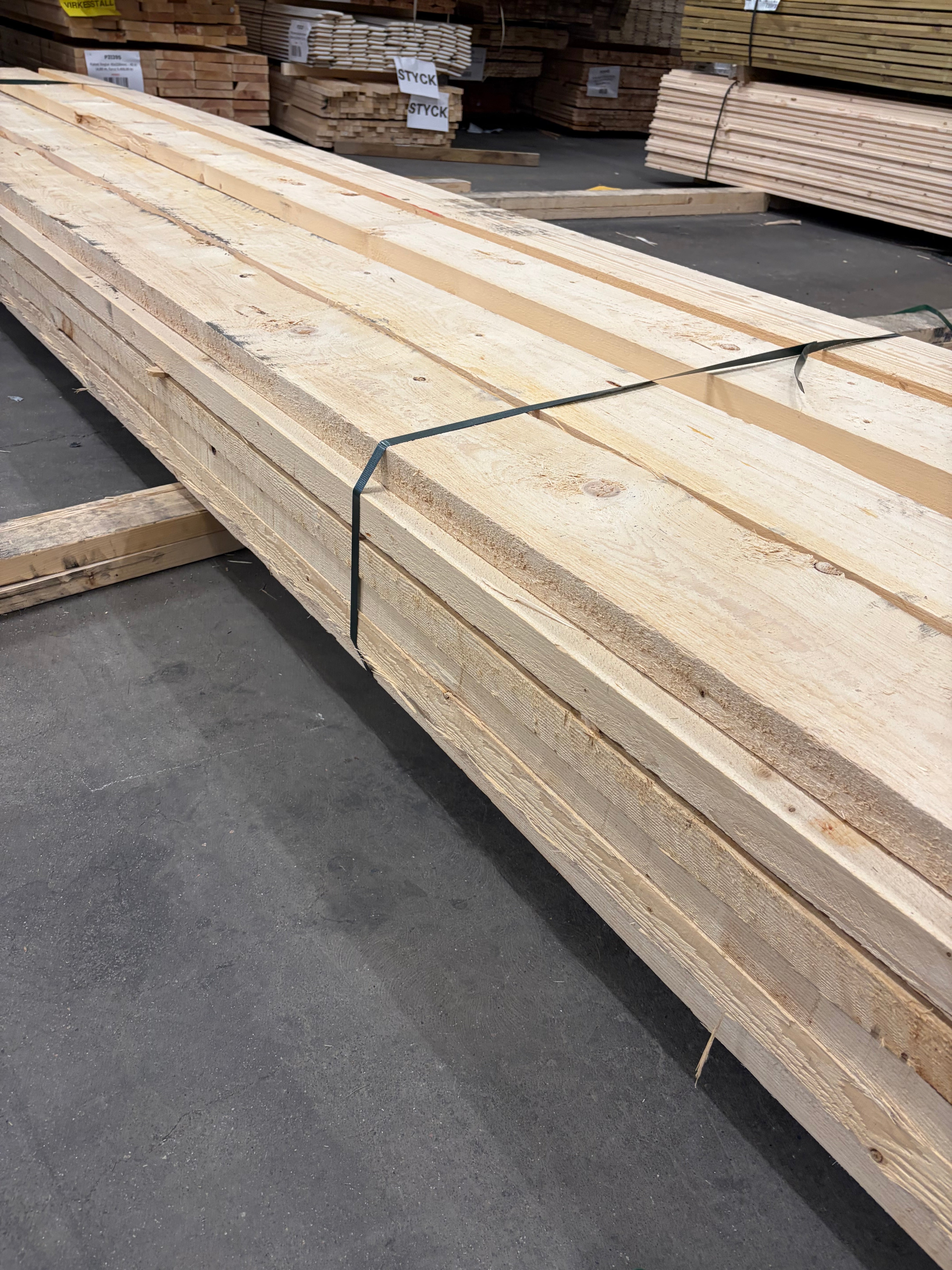 Paket Reglar 47×200 – 29 st (5.40 m) Ohyvlade