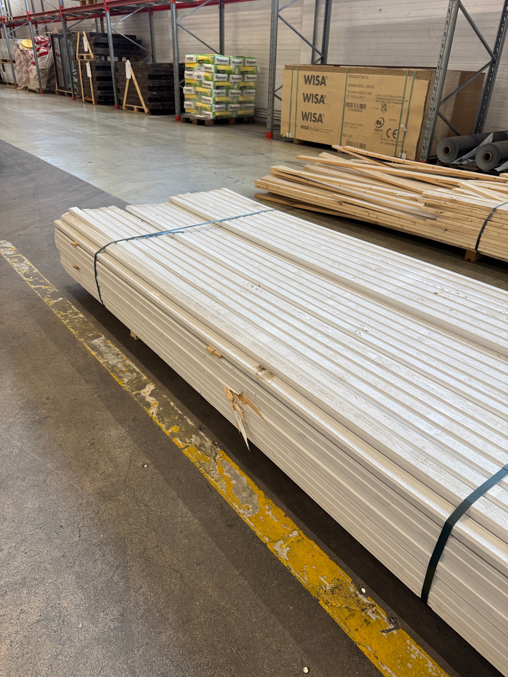 Paket Fasadläkt 22x45mm 4,20m – 260 st Vit