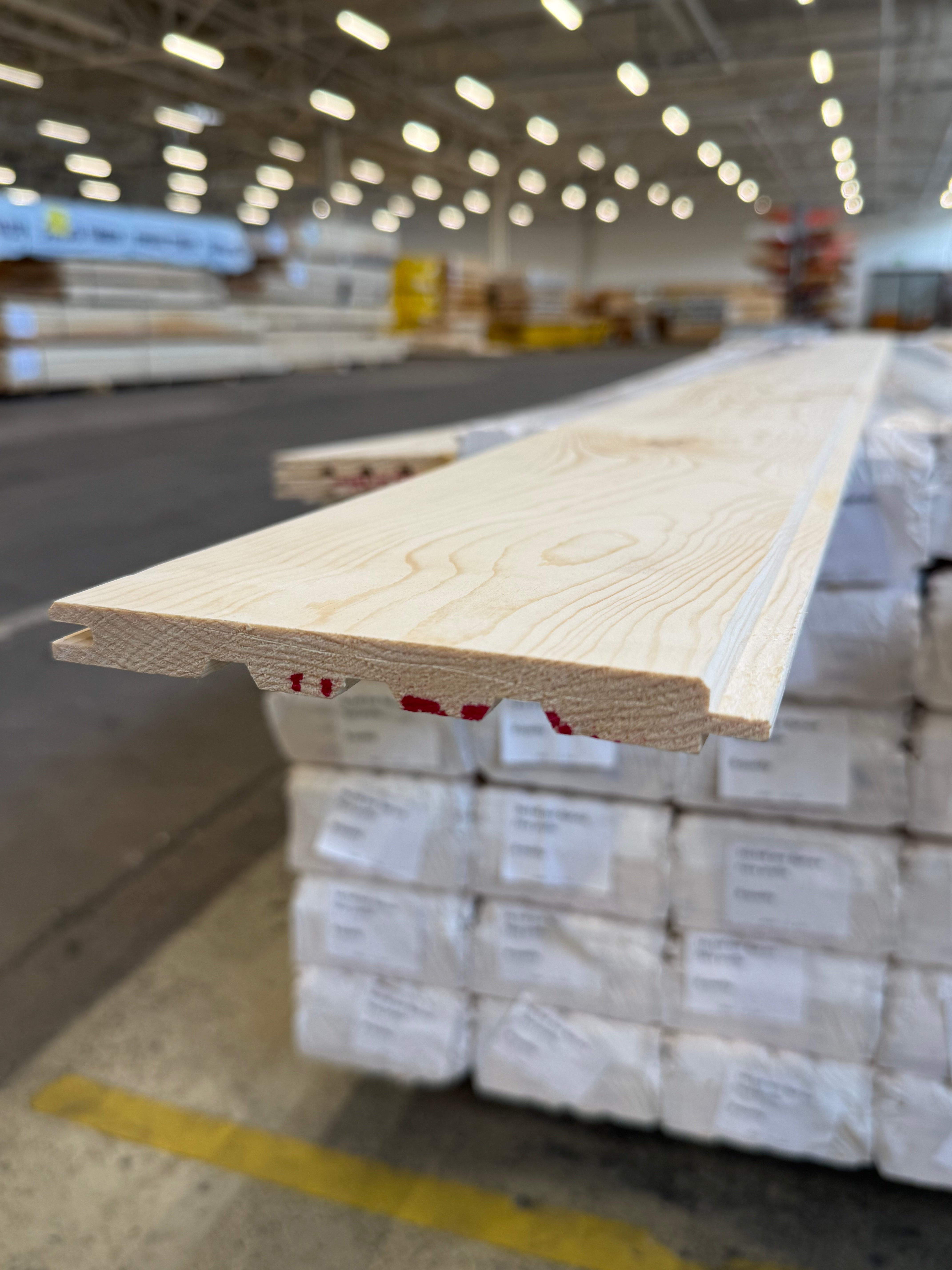 Innerpanel Fasspont 13,5x145mm – B-sortering (Gran, Obehandlad)