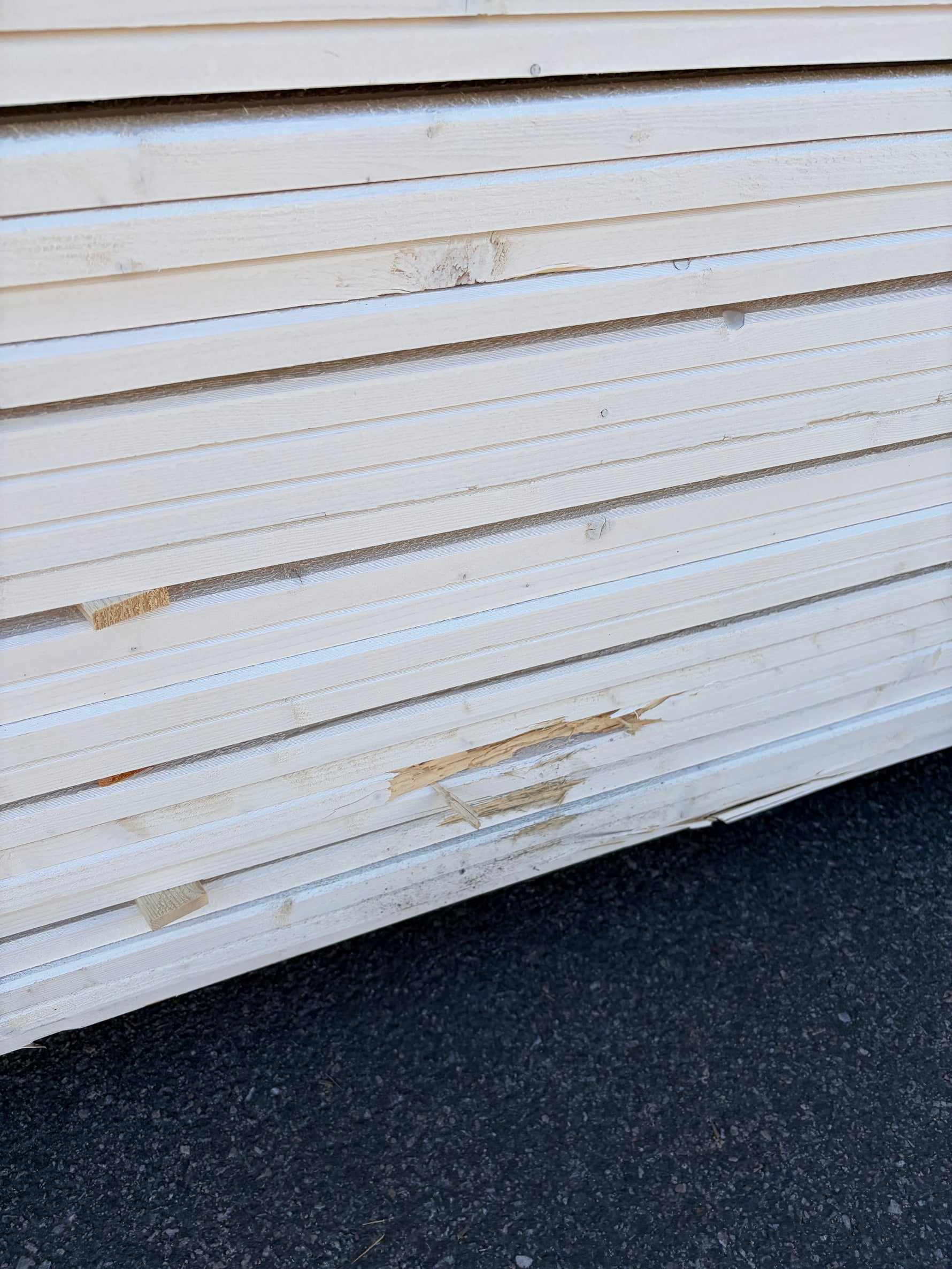 Parti Lockläkt 22x45mm, 528st 3.6m- Grundmålade