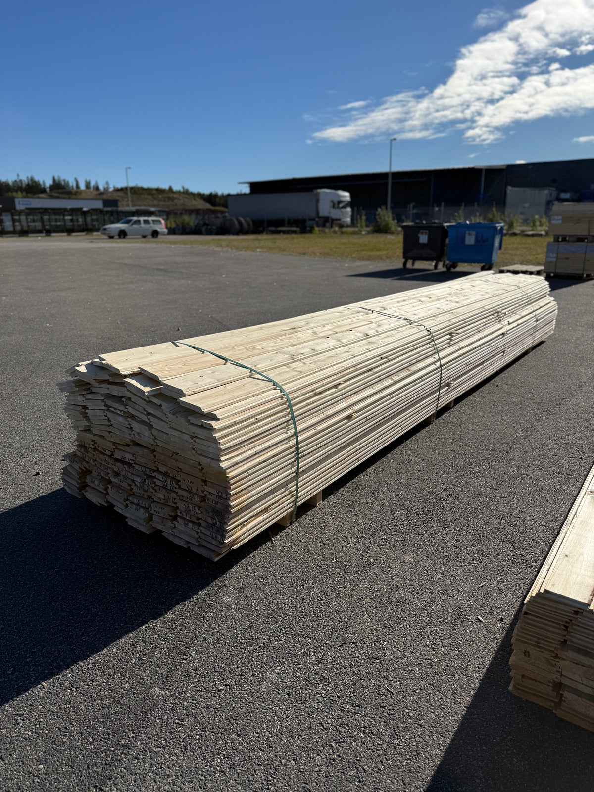Paket Dubbelfasspont 22x145mm 5,40m 182st Obehandlade