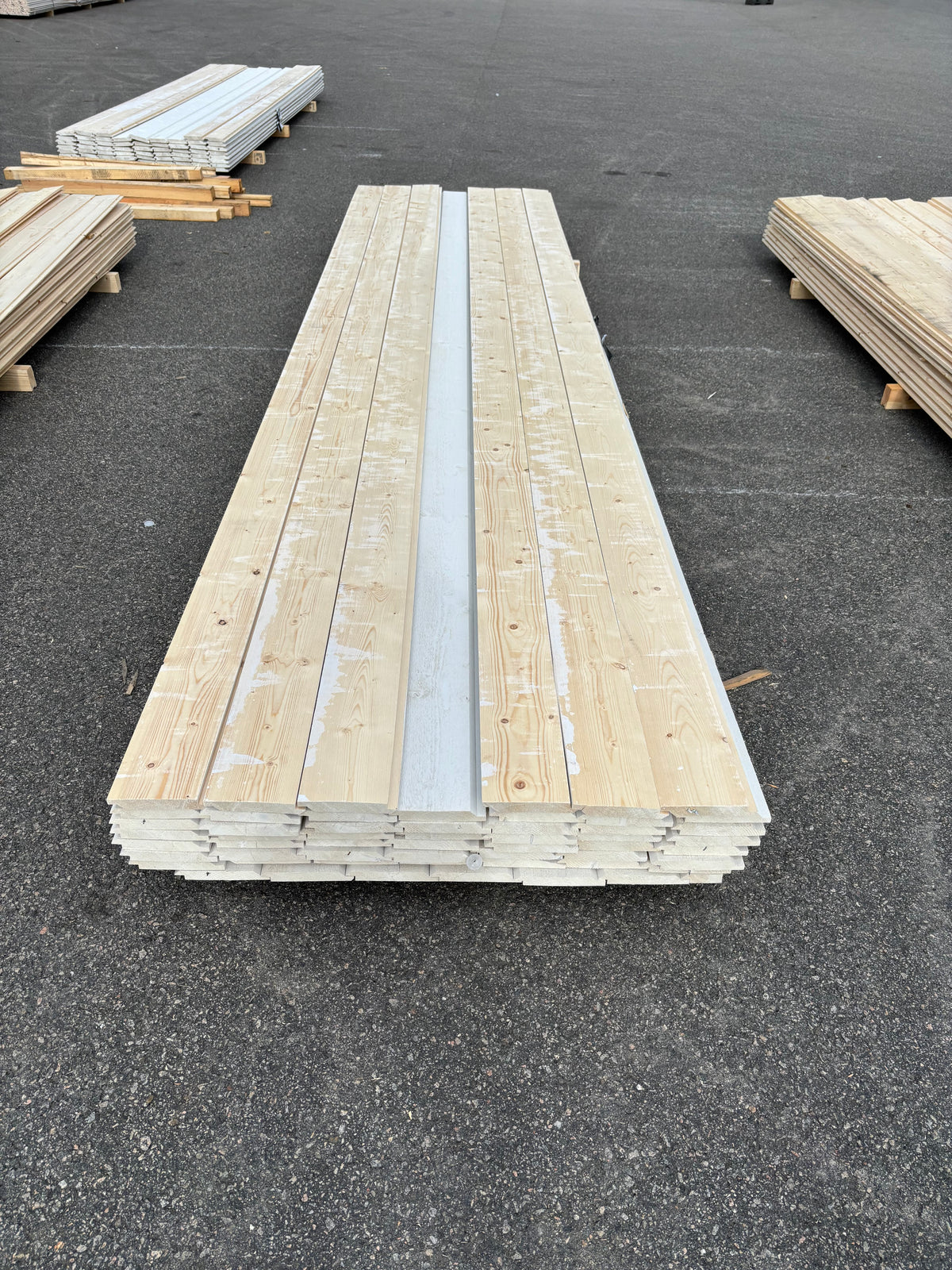 Paket Falsad Dubbelfas 22x145mm, 54st 4,20m Grundmålad
