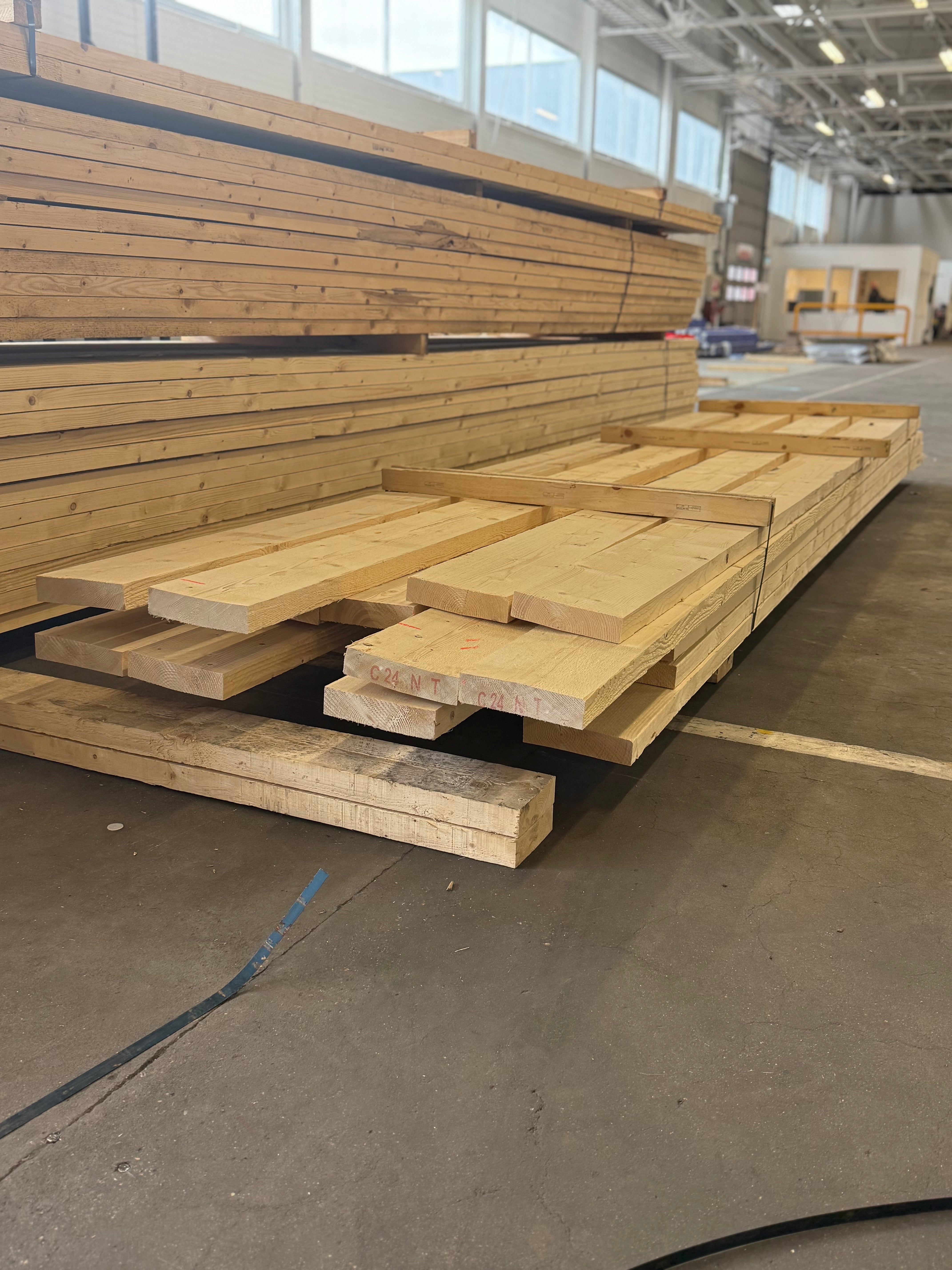 Paket Reglar Ohyvlade 47x200 mm – Blandade längder – 25 st