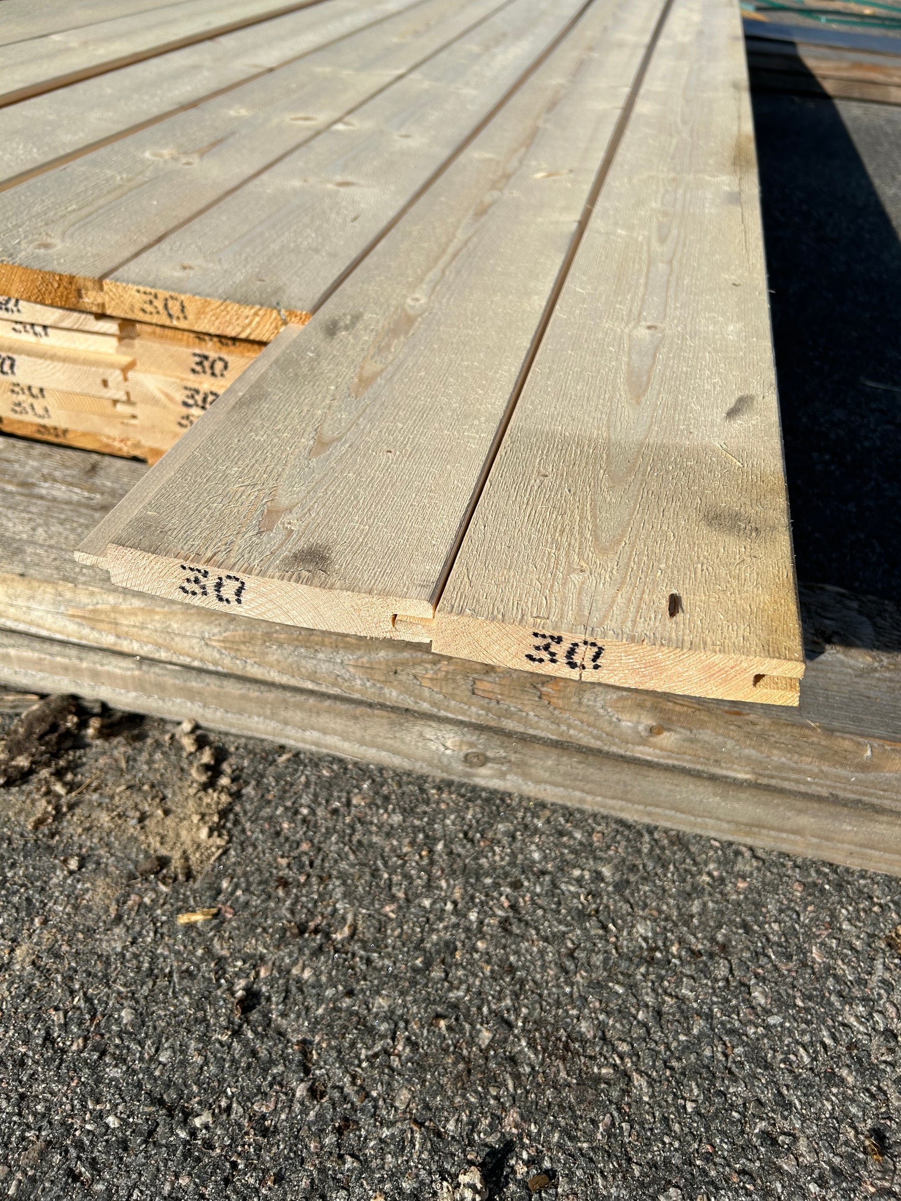 Parti Spontad Ytterpanel 22×145 mm 3,00 m 49 st Gran
