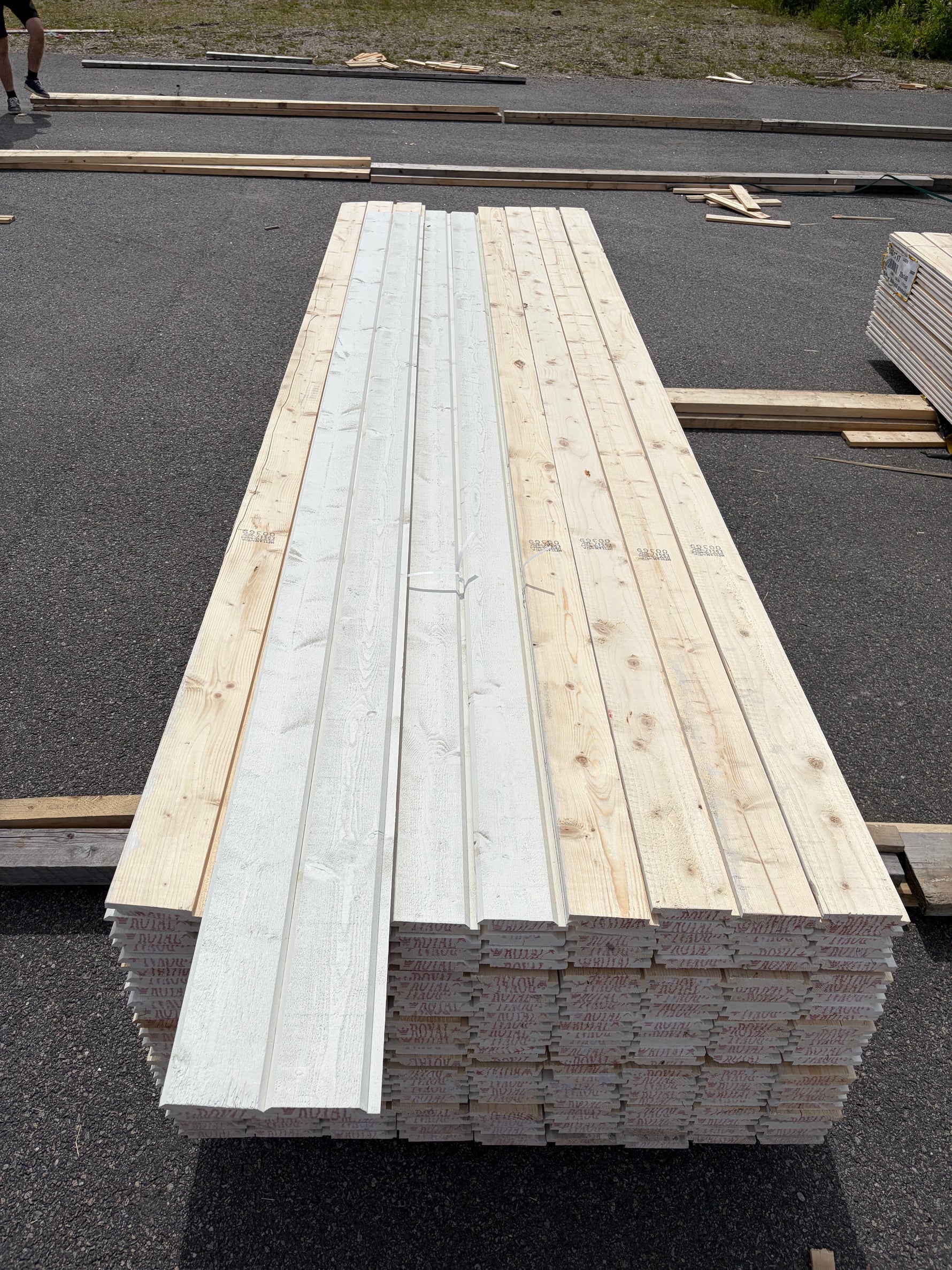 Paket Ytterpanel Dubbelfas Halvspont 22x120mm, 225st 3.60m Mellanstruken&nbsp;