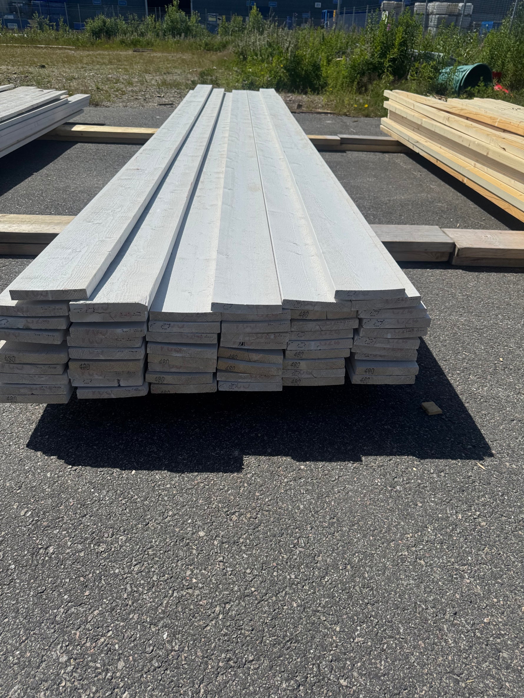 Paket Finsågade Klädselbrädor 22x145 mm, 55 st 4,80 m