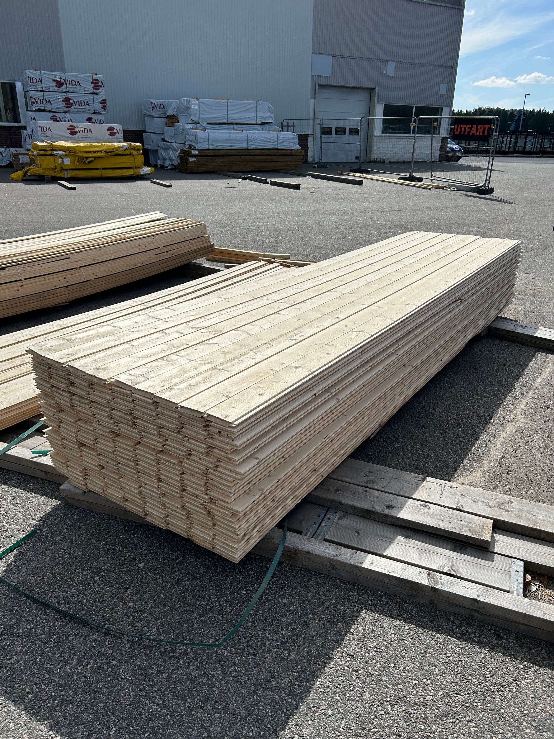Paket Enkelfasspont 22x120mm 4,20m 225st Obehandlad Gran