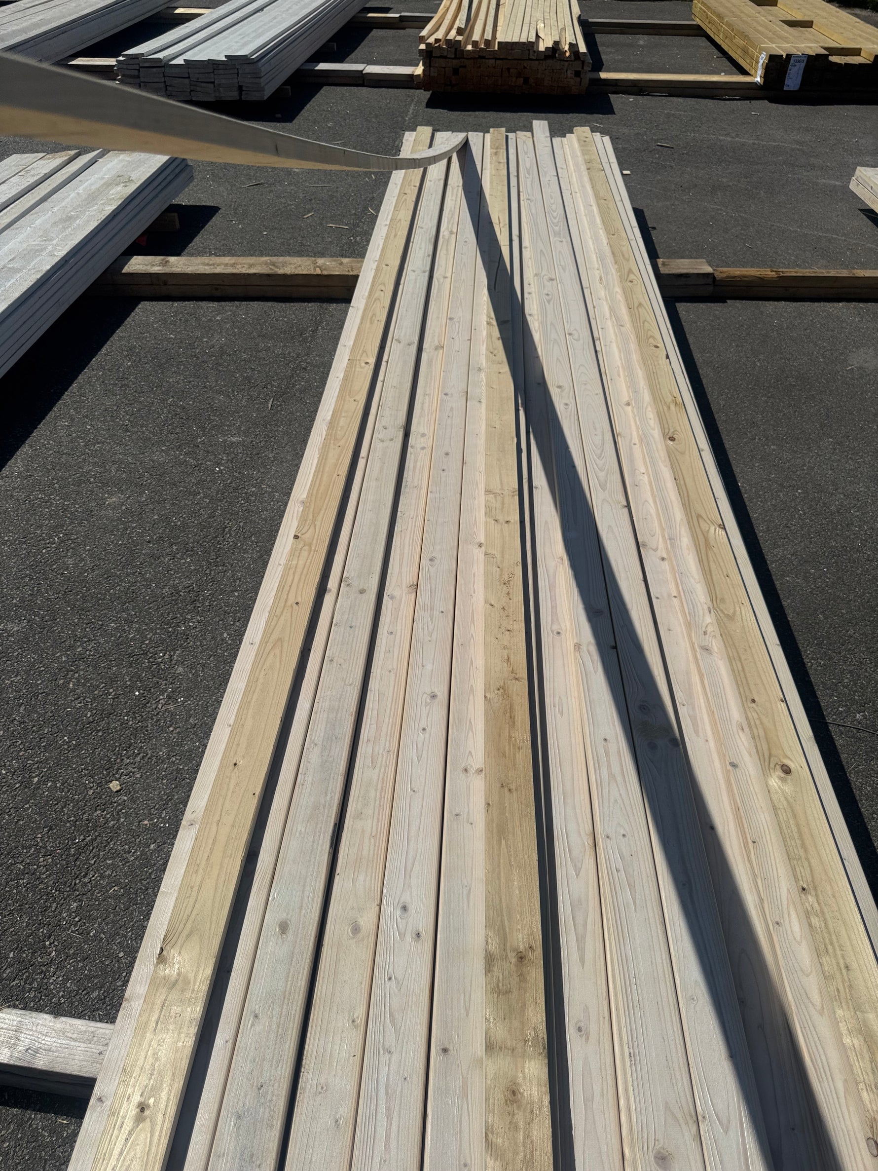 Paket Glespanel 20x70 mm, 110 st 4,50 m Vitlaserad