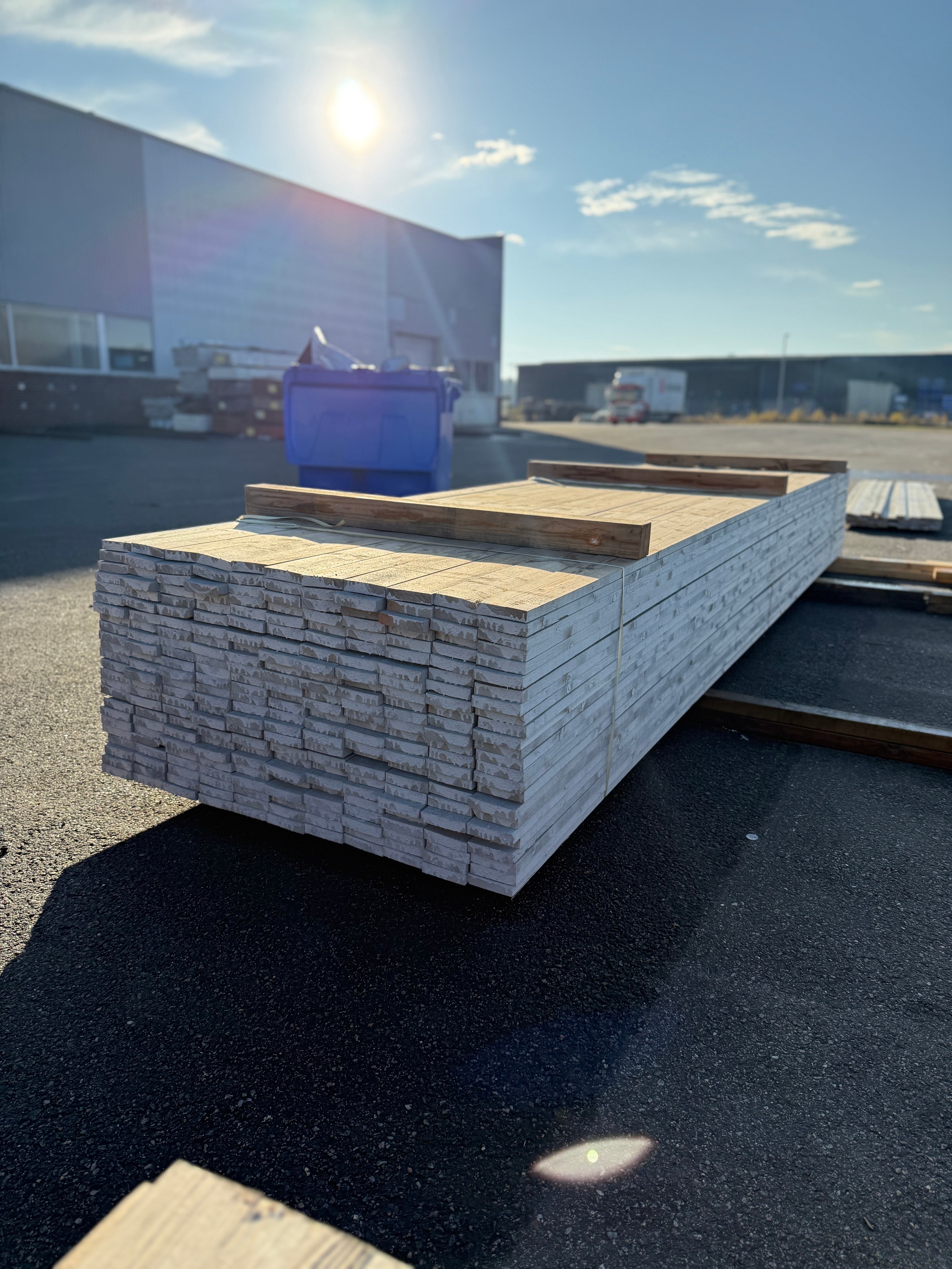 Paket Finsågad Panel 21x95mm – 264 st 4,80 m (Gran, NCS S3000-N)