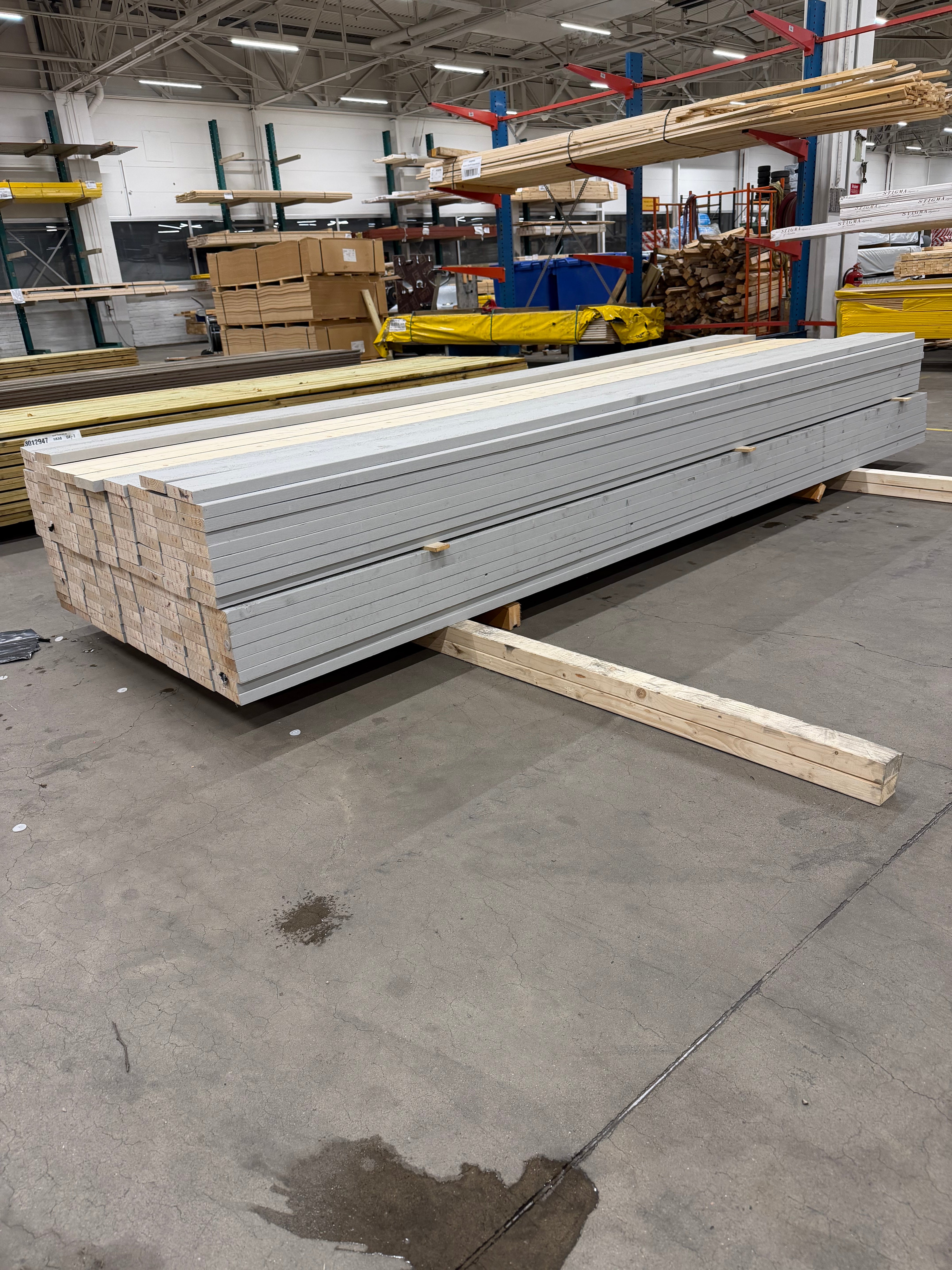 Paket Finsågad Panel 28x120 mm – 148 st 3.60m Grå