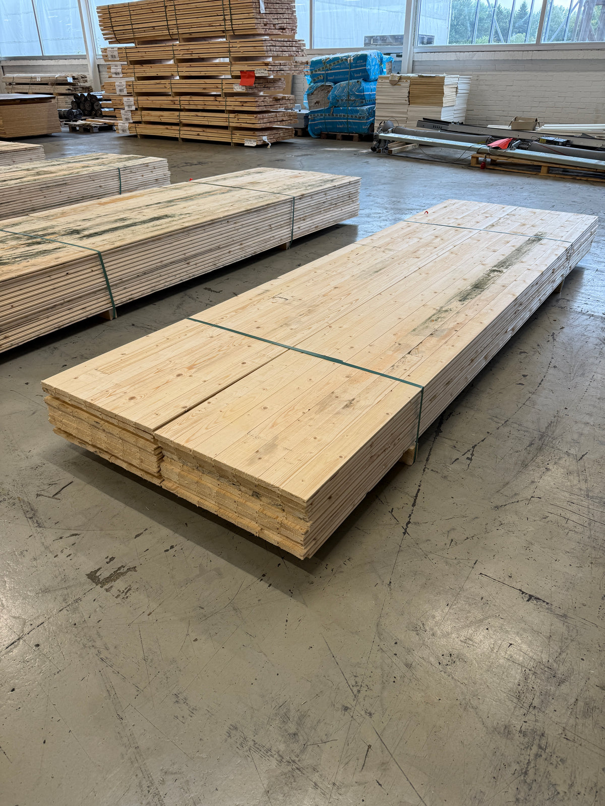 Parti Råspontluckor 20x540x3600mm 22st (Fuktskadat)
