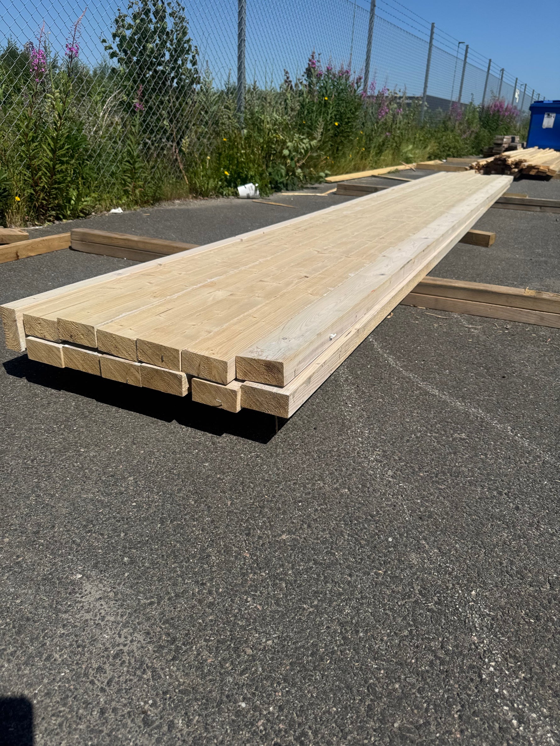 Paket Hyvlat Virke 45x95 mm, 13 st 4,80 m Vitlaserat