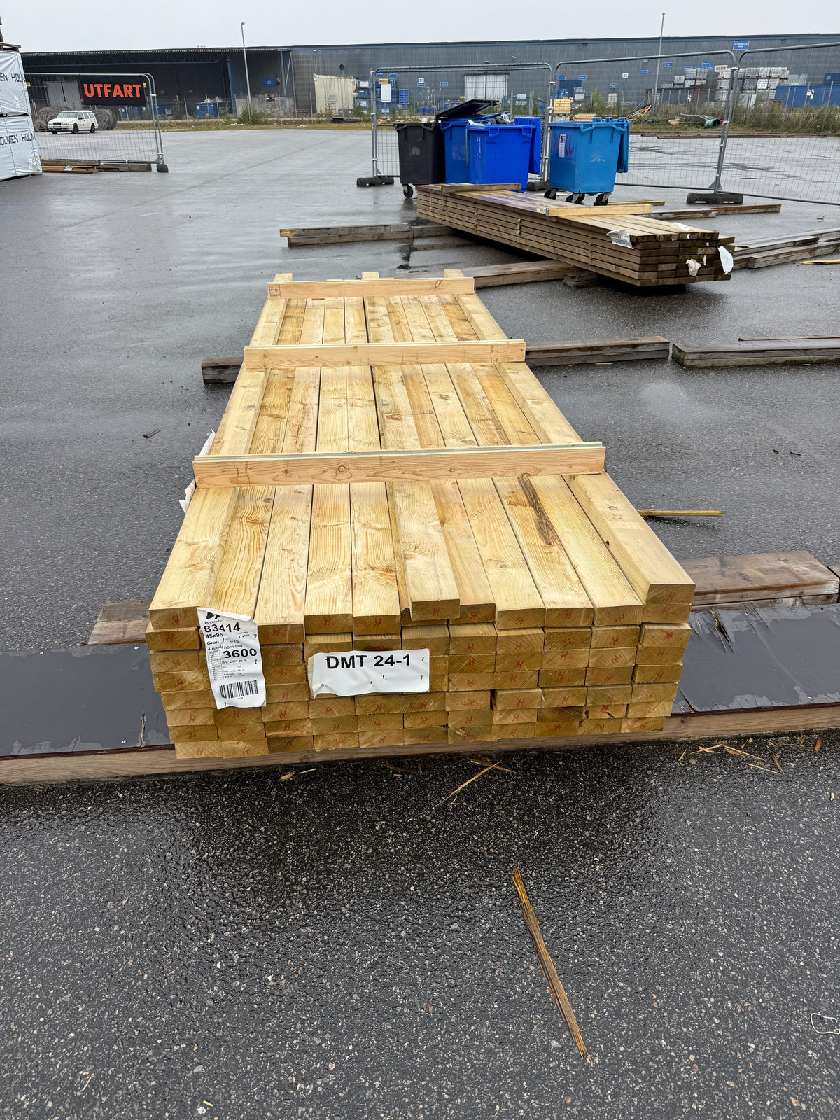 Paket Tryckimpregnerade Reglar 45x95mm 3,60m- 80st