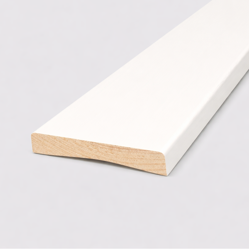 Foder 12x69- Vitmålad Furu 4.40m - Spirec