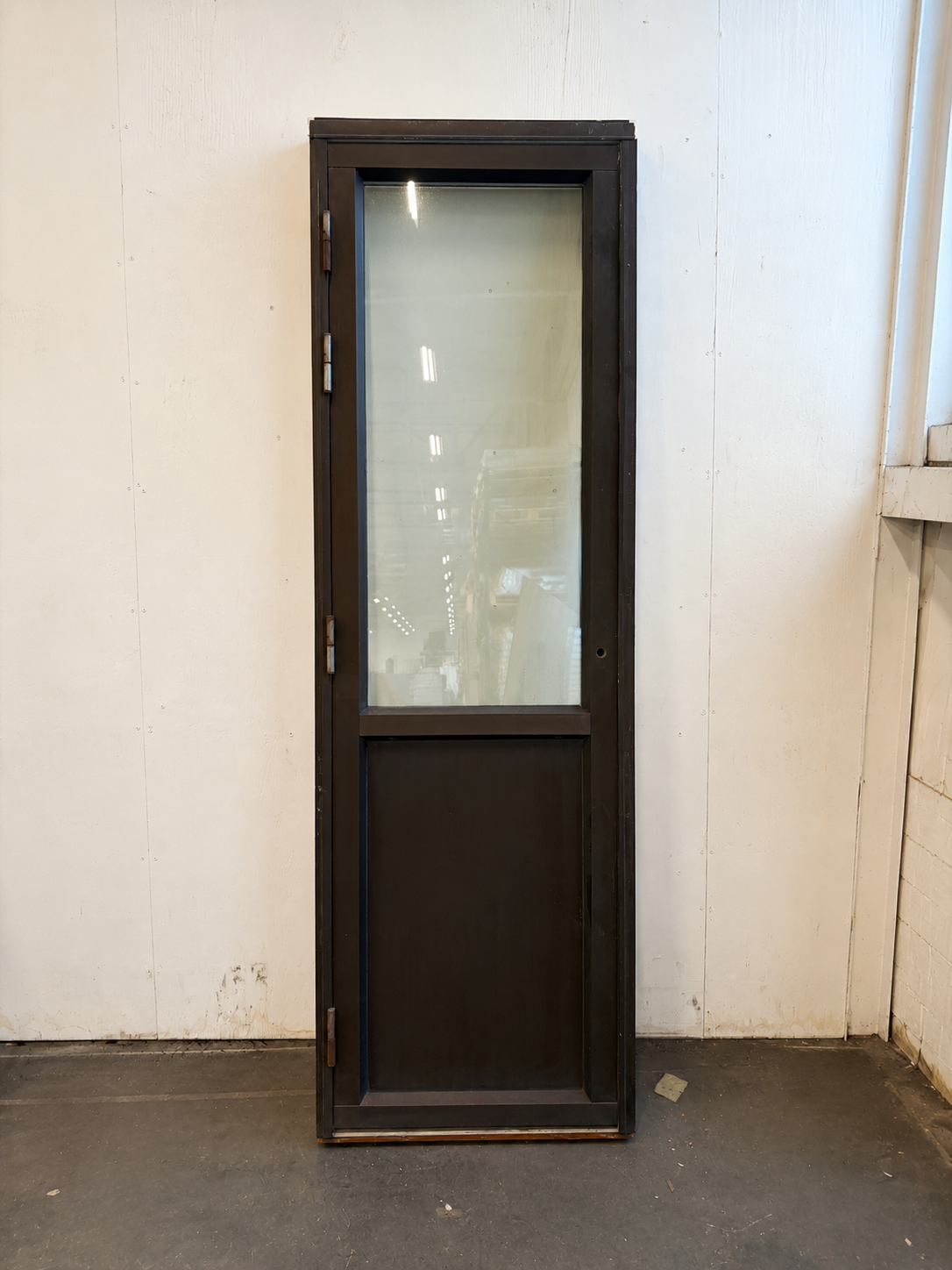 Begagnad altandörr 208,5x68,5 cm alu/trä – NR 2