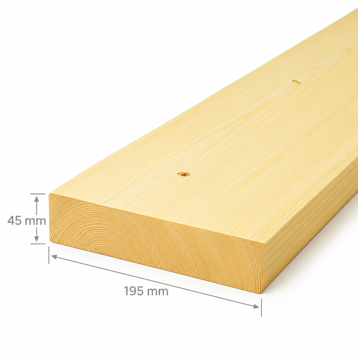Regel 45x195mm – Obehandlad Gran (C24)