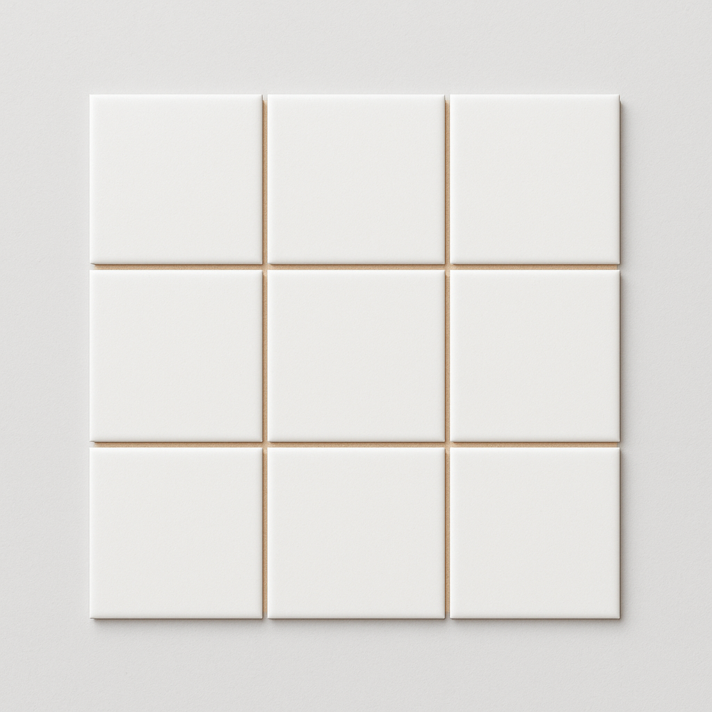 Kakel Plattor-  Vit Matt, 10x10 - Spirec