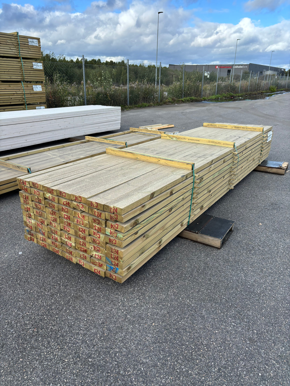 Paket Tryckimpregnerade Reglar 45x70mm, 140st 4,20m