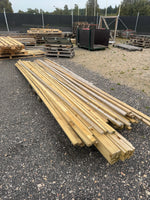 Paket Impregnerad Läkt 25x36/25x48mm – 3,60/4,20/4,80m
