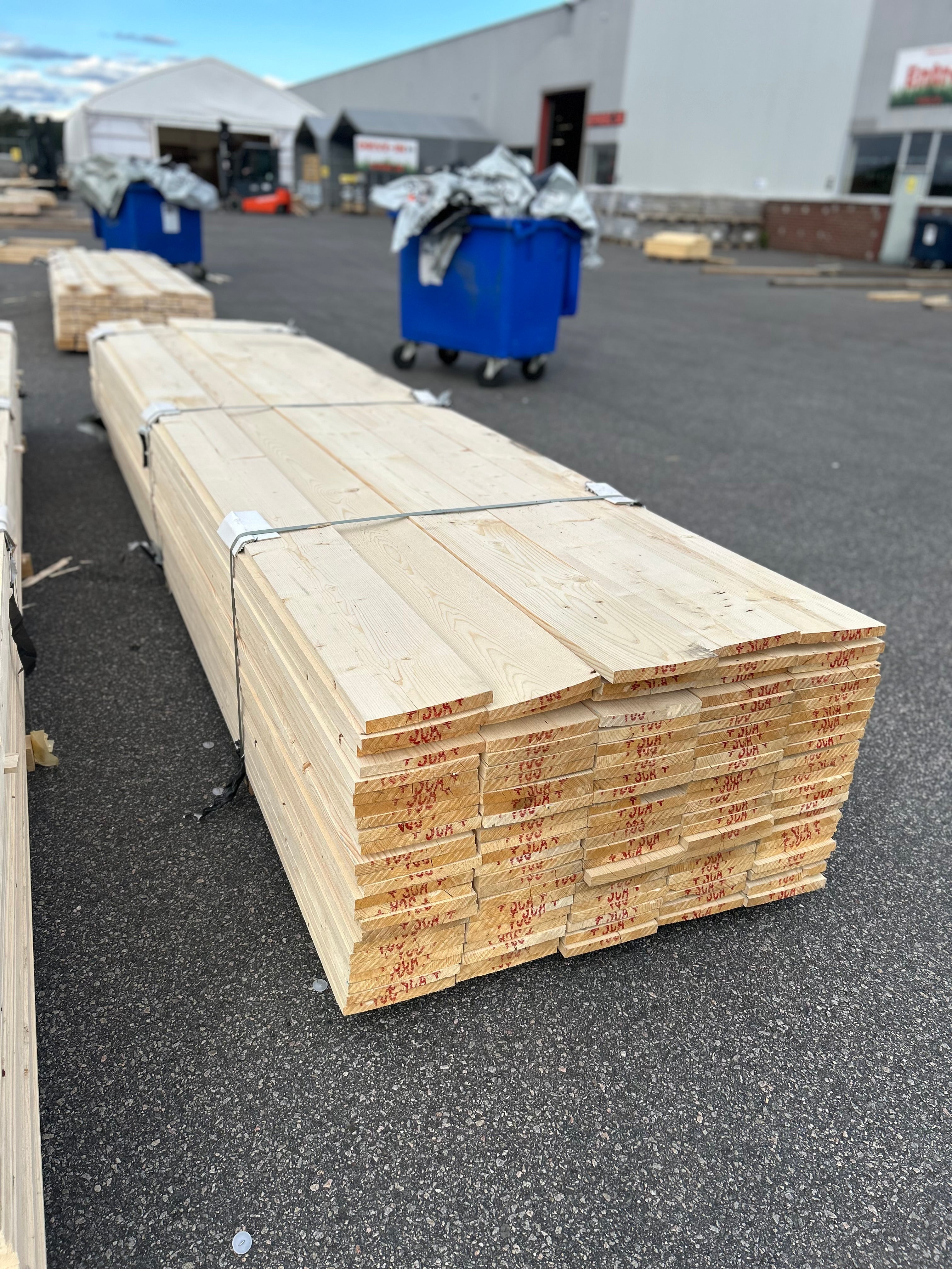Paket Finsågad Panel 22x195mm 119st 4.20m – Andra sortering