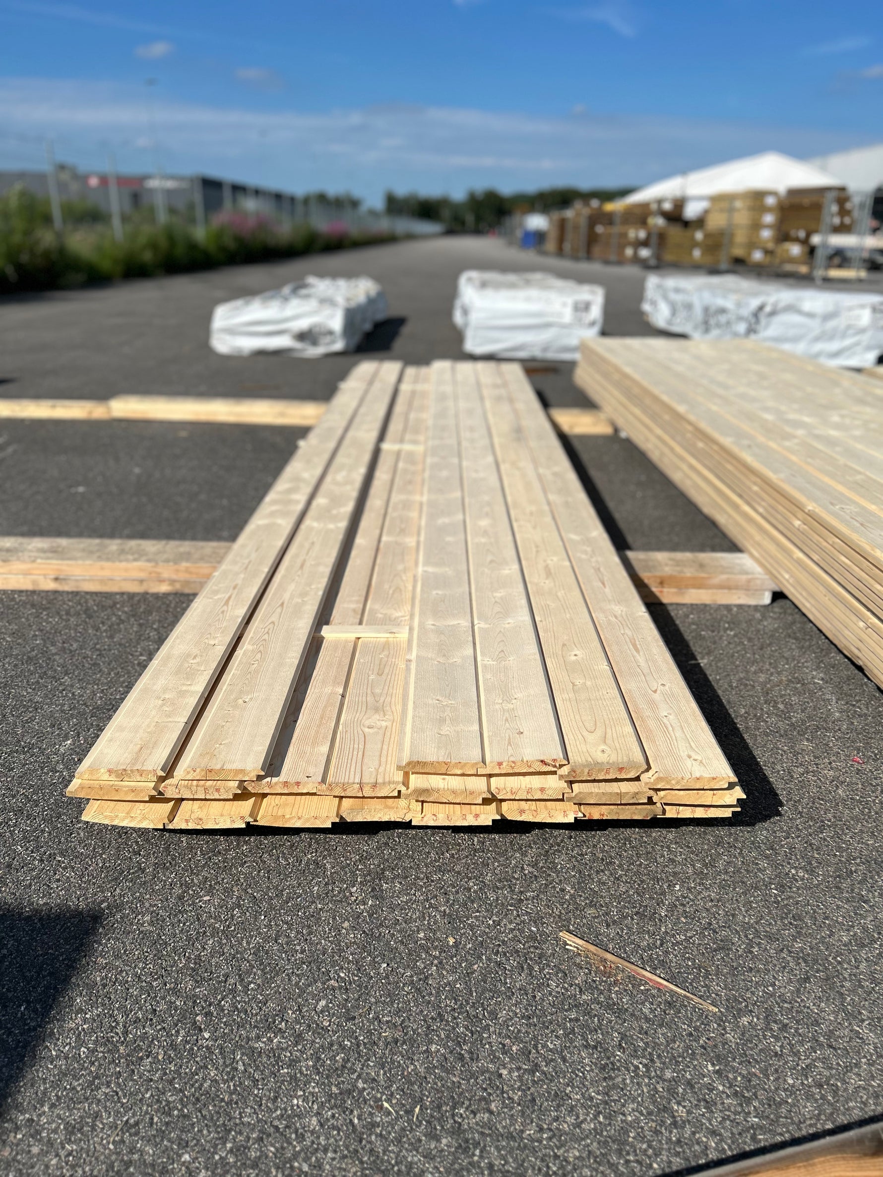 Paket Ytterpanel Dubbelfasspont 22x145mm, 22st 4.80m Obehandlad