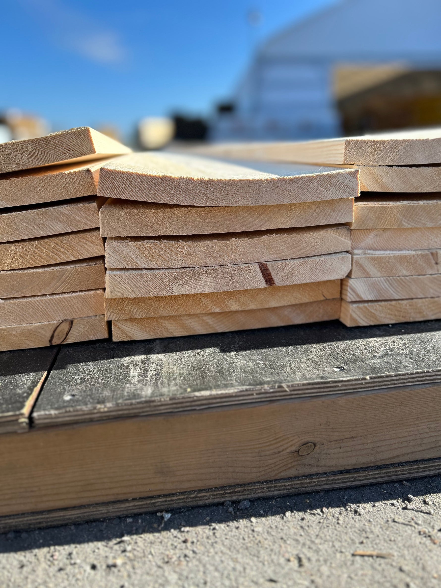 Paket Finsågade Brädor 22x220mm 3,00m 34st Obehandlade