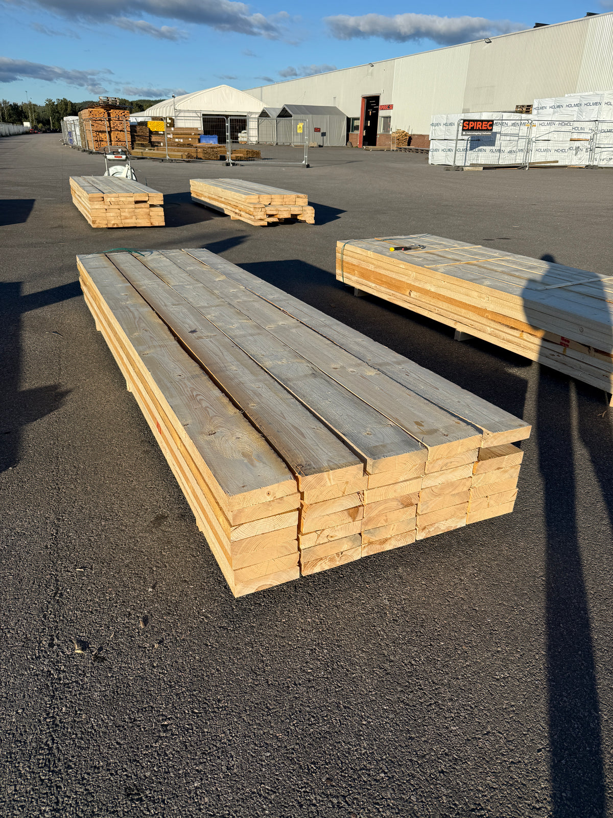 Paket Ohyvlade Reglar 47x200mm (3,30–3,60m) 35st Gran