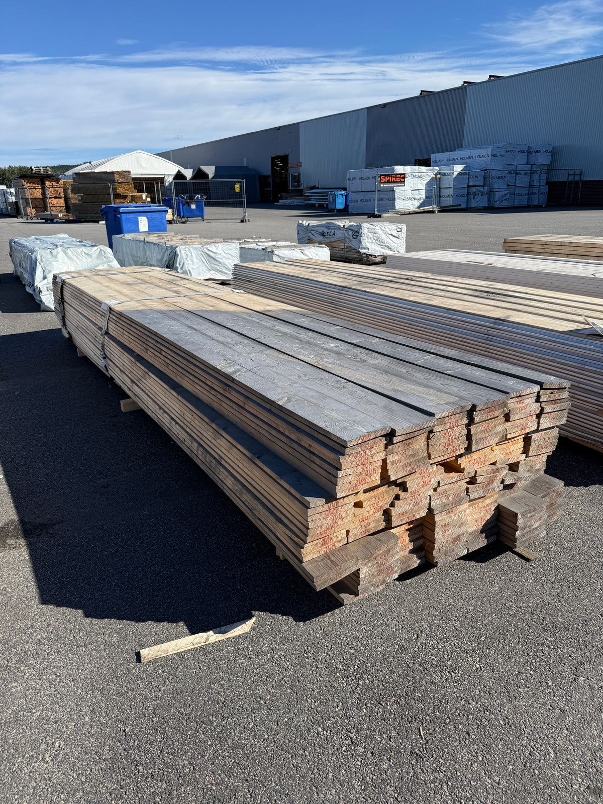 Paket Finsågade Brädor 22x170mm 4,80m 156st (Fuktskadade)