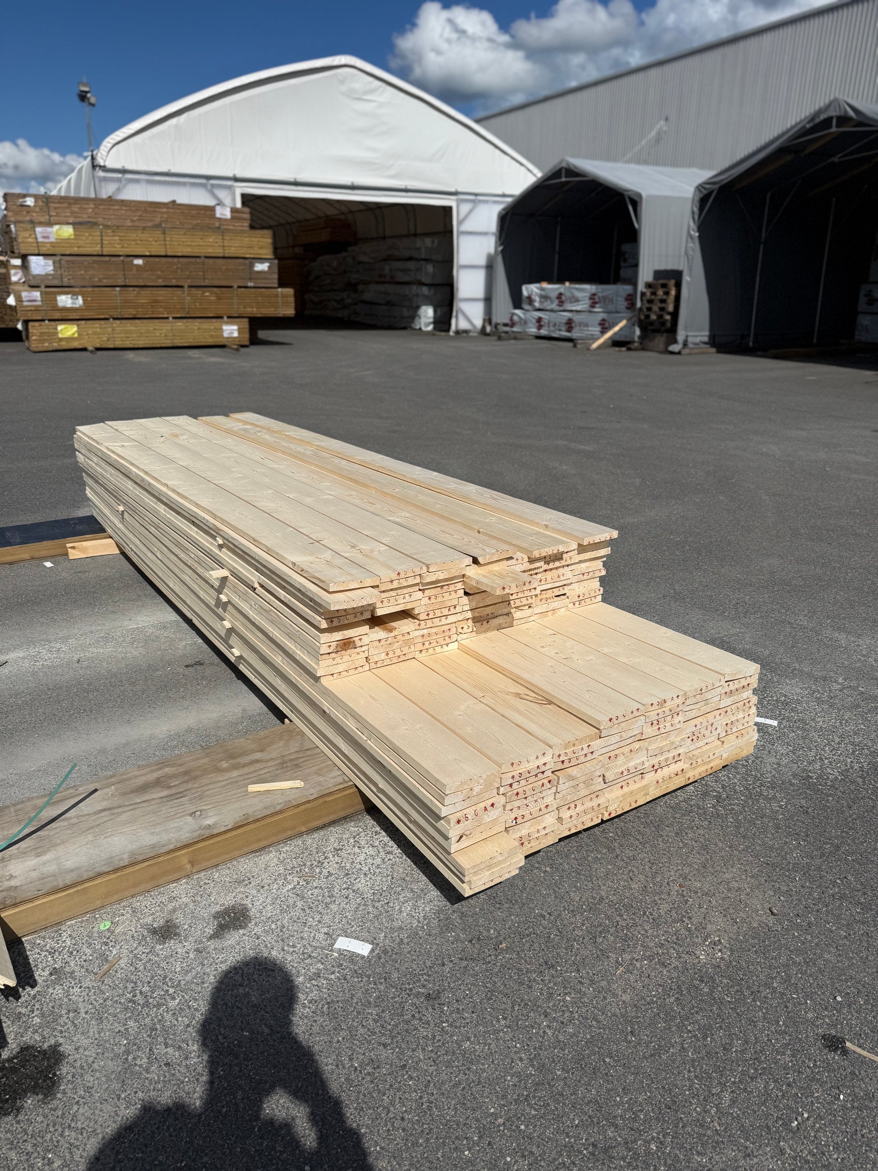 Paket Finsågade Brädor 22x145mm, 155st 3,0–3,60m (Andra sortering)