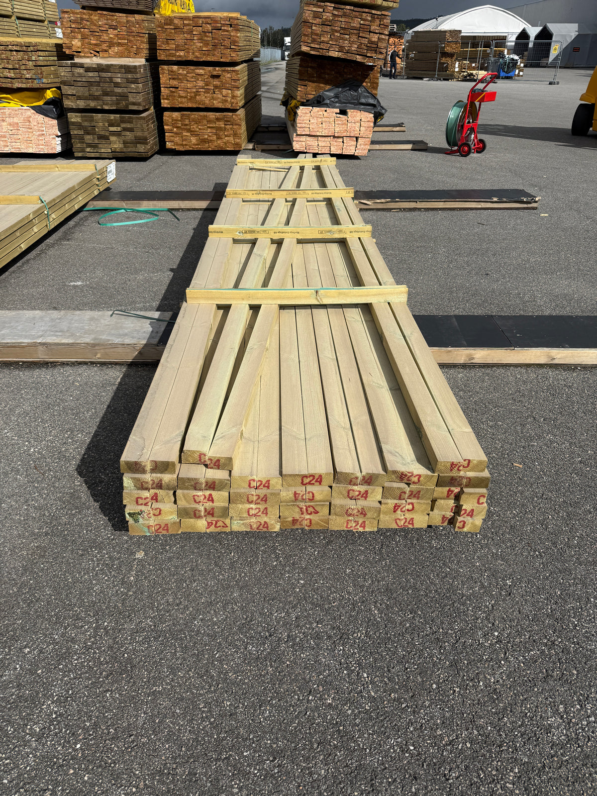 Paket Tryckimpregnerade Reglar 45x70mm, 62st 5,40m