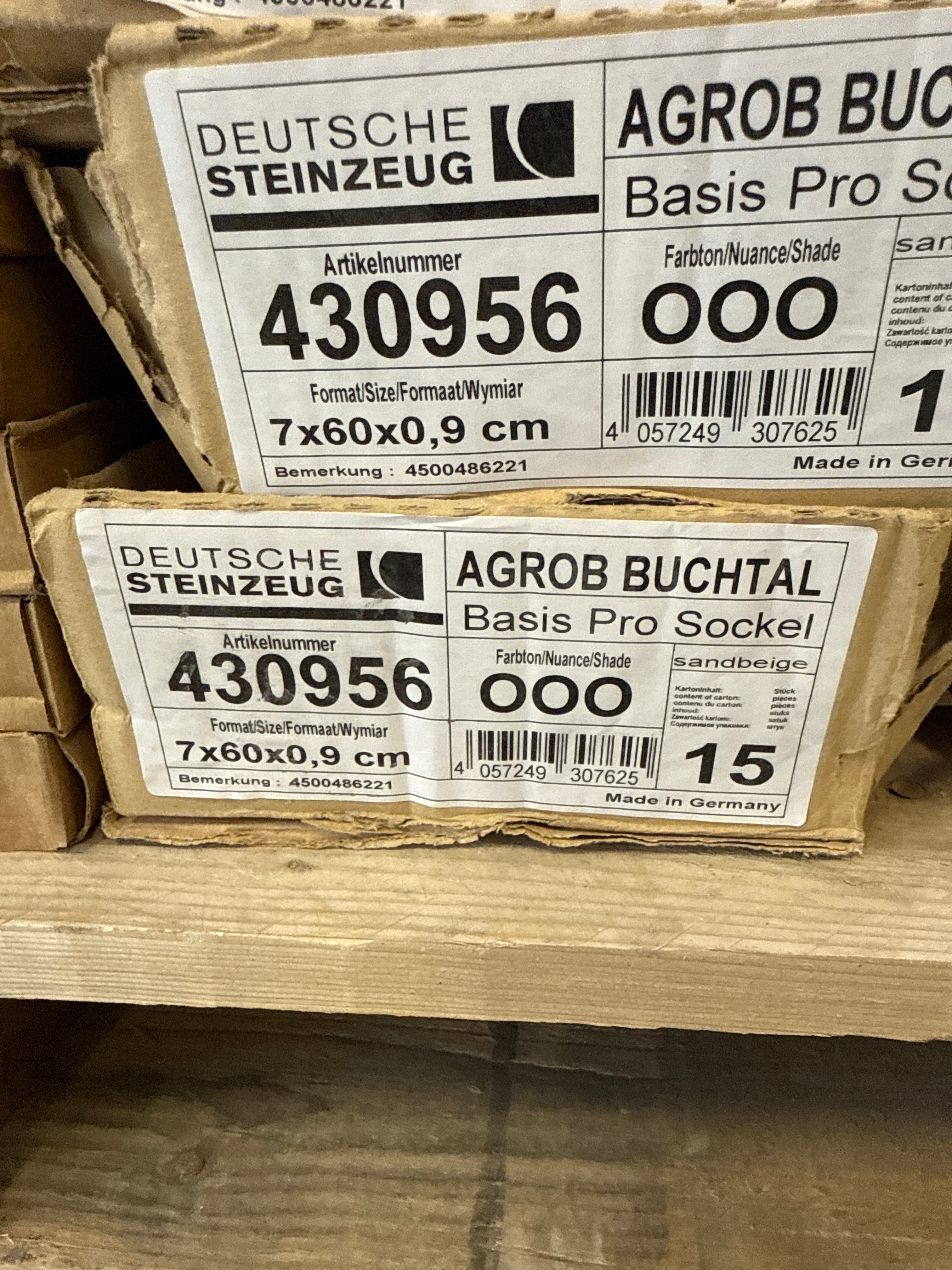 Parti Sockel Agrob Buchtal 7x60x0,9cm- 90st