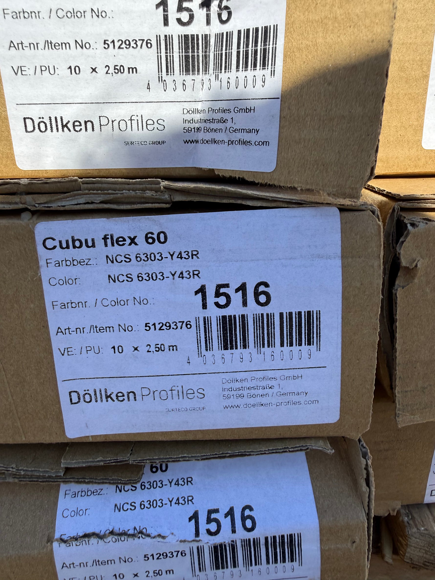 Parti- (Sockel Cubu Flex 60) - 160st 2.50m, 12x56mm