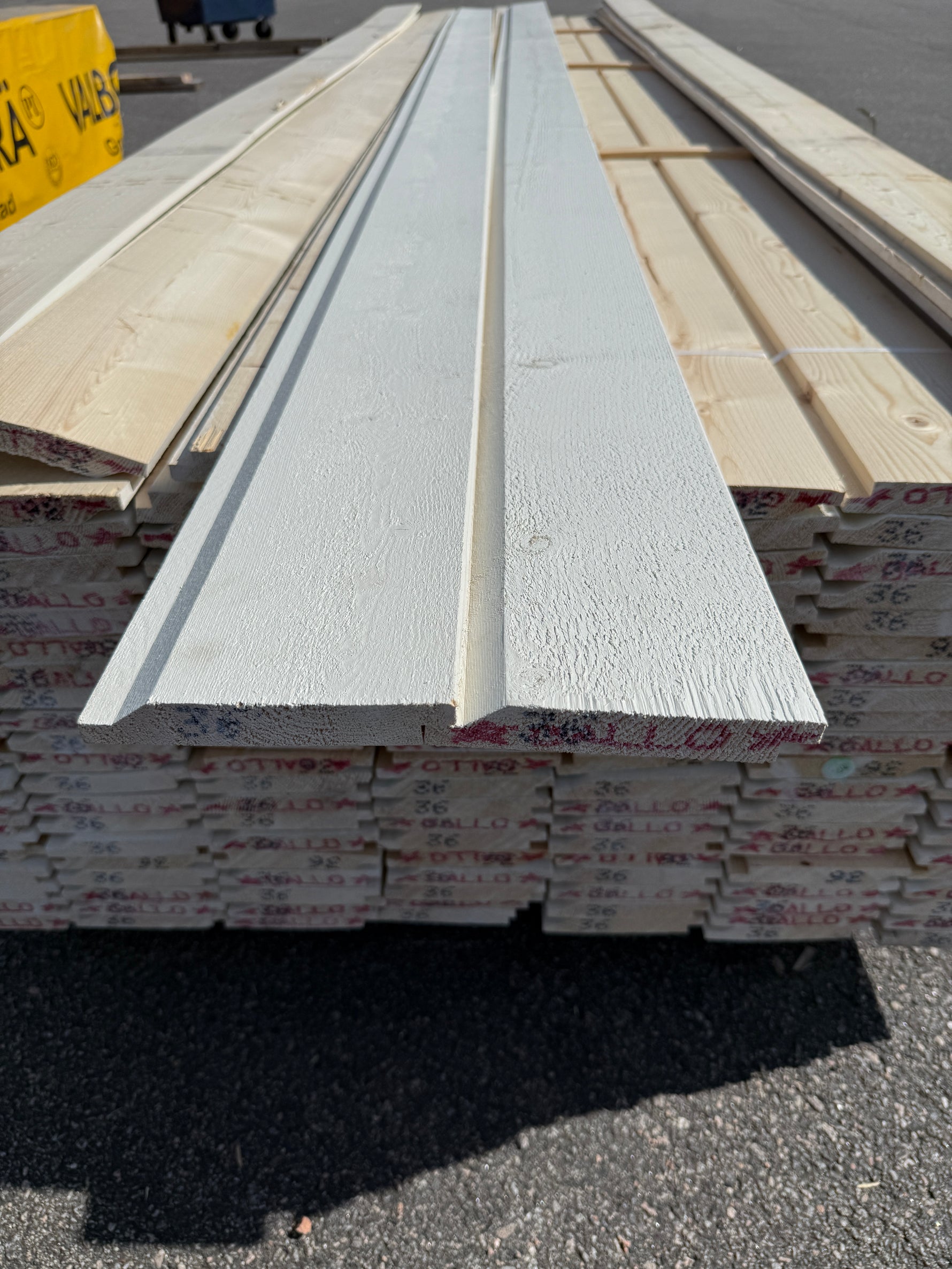 Paket Ytterpanel Enkelfas Halvspont 22x145mm, 149st 3.60m Mellanstruken