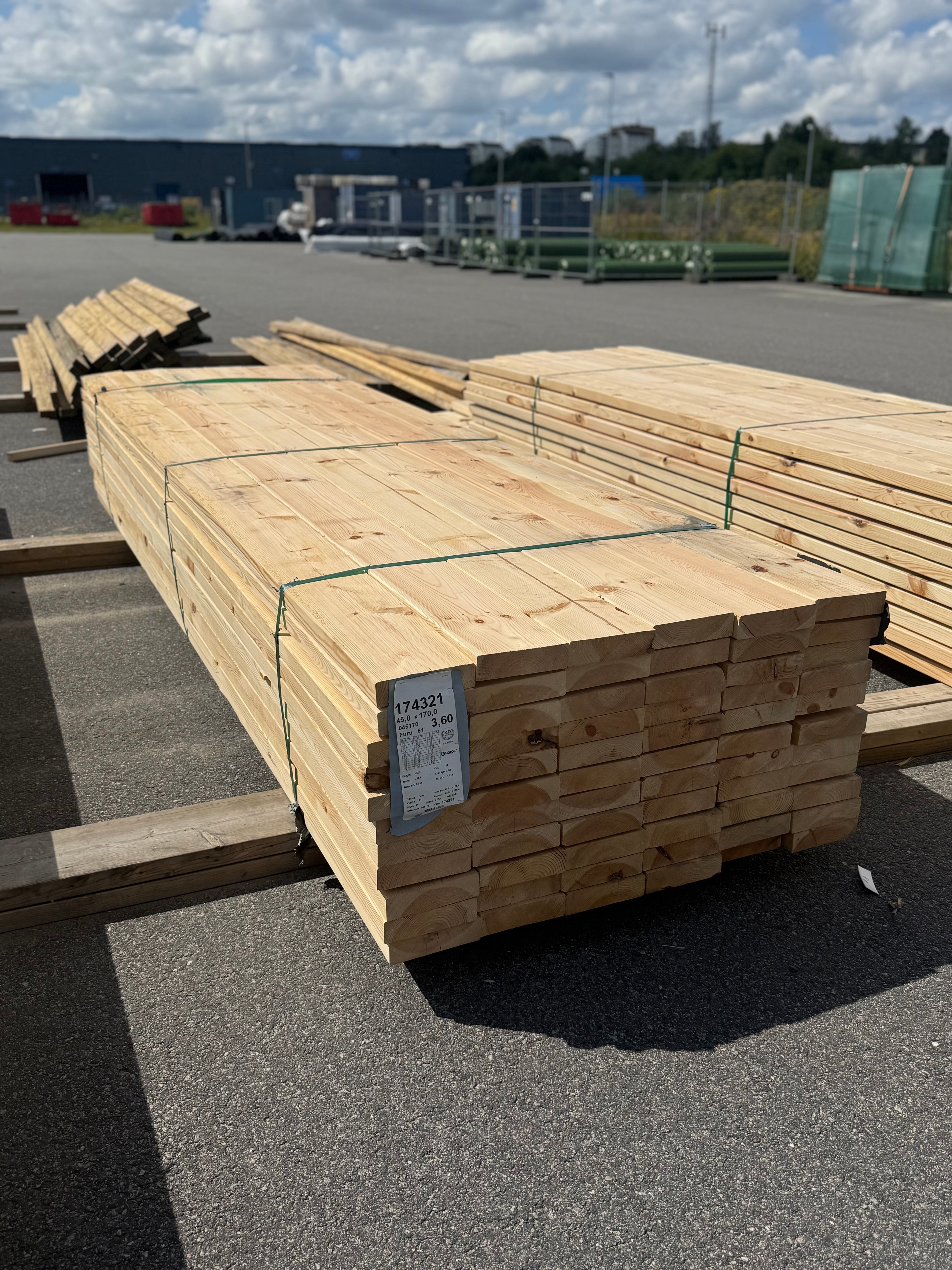 Paket Reglar 45x170mm furu 66st 3.60m