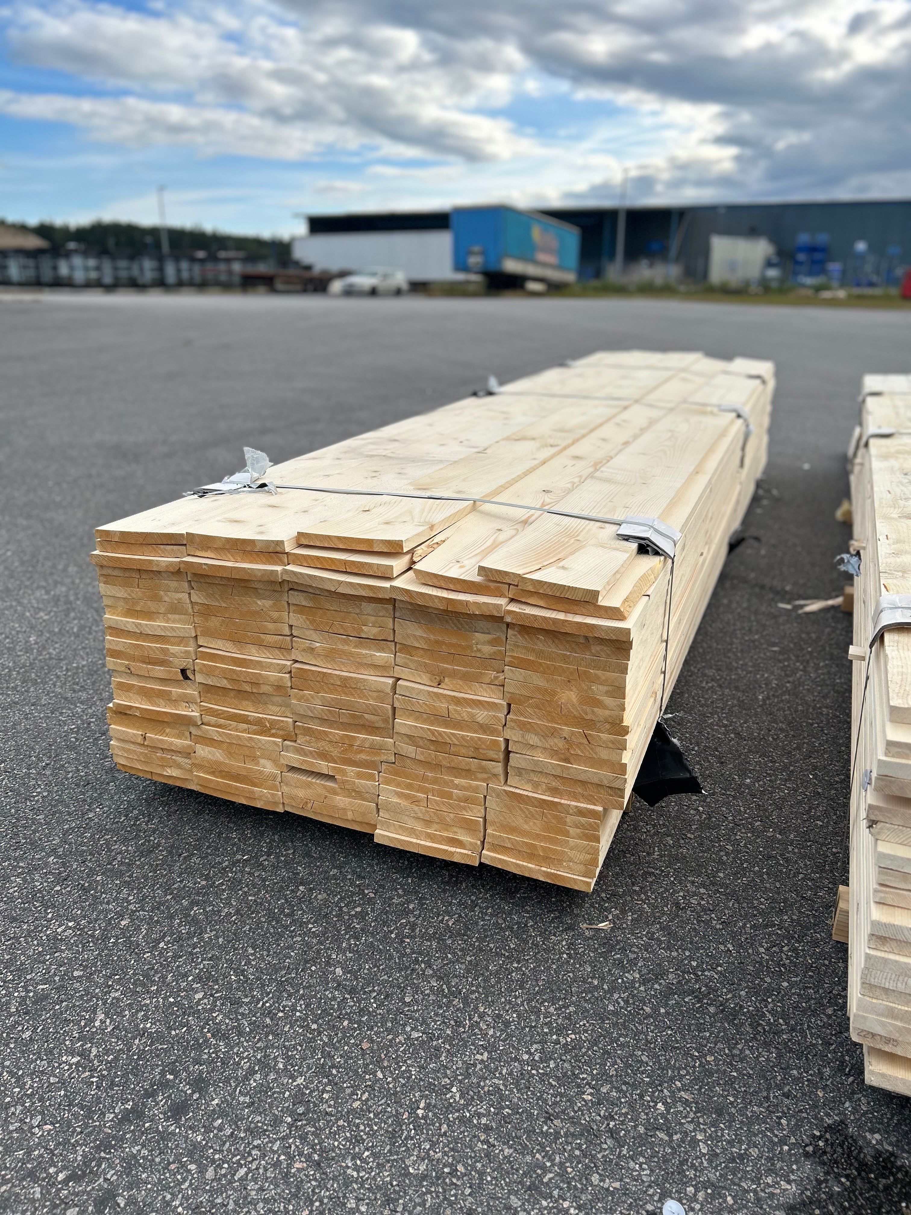 Paket Finsågad Panel 22x195mm 119st 4.20m – Andra sortering