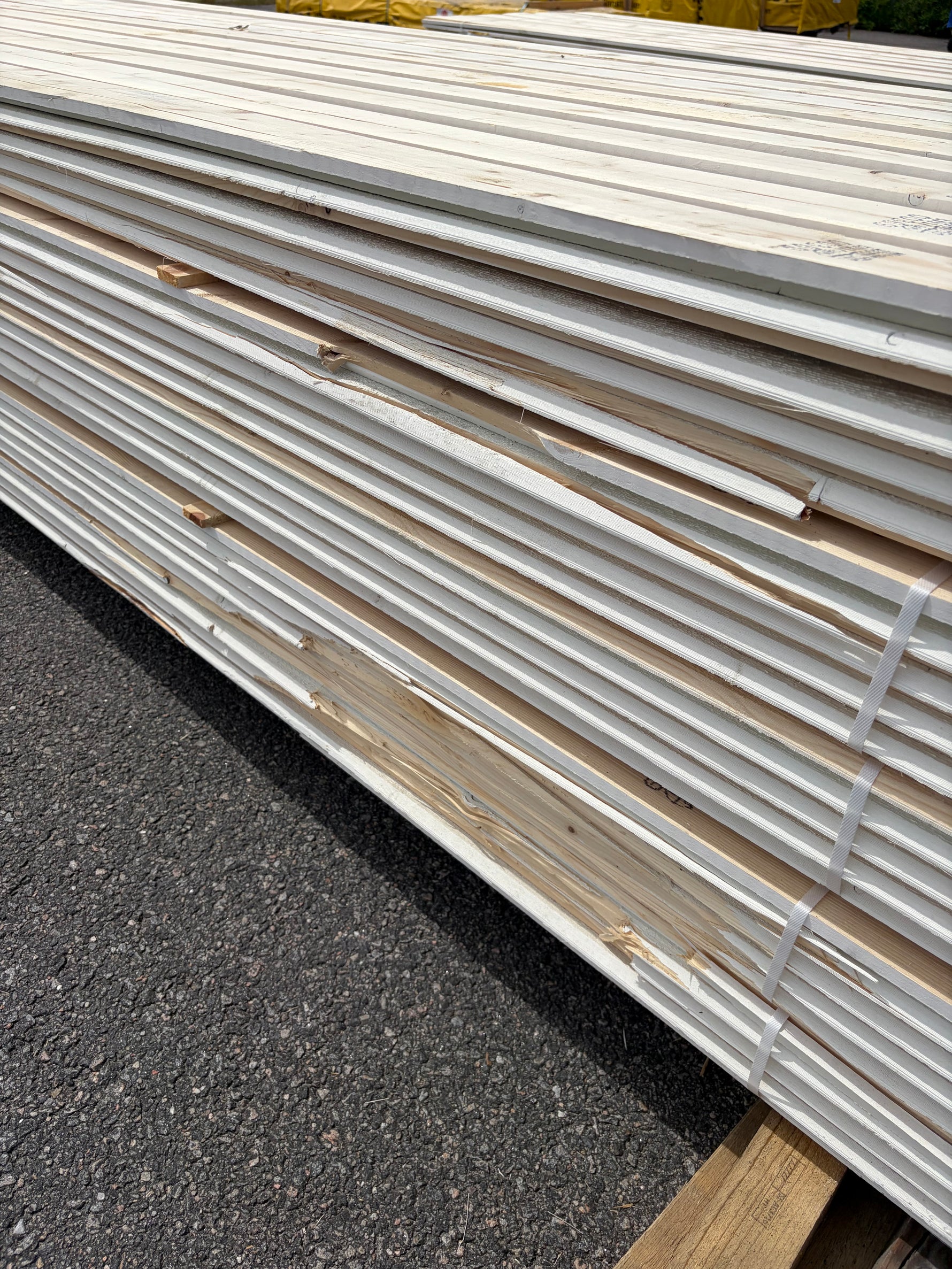Paket Ytterpanel Dubbelfas Halvspont 22x120mm, 225st 3.60m Mellanstruken&nbsp;