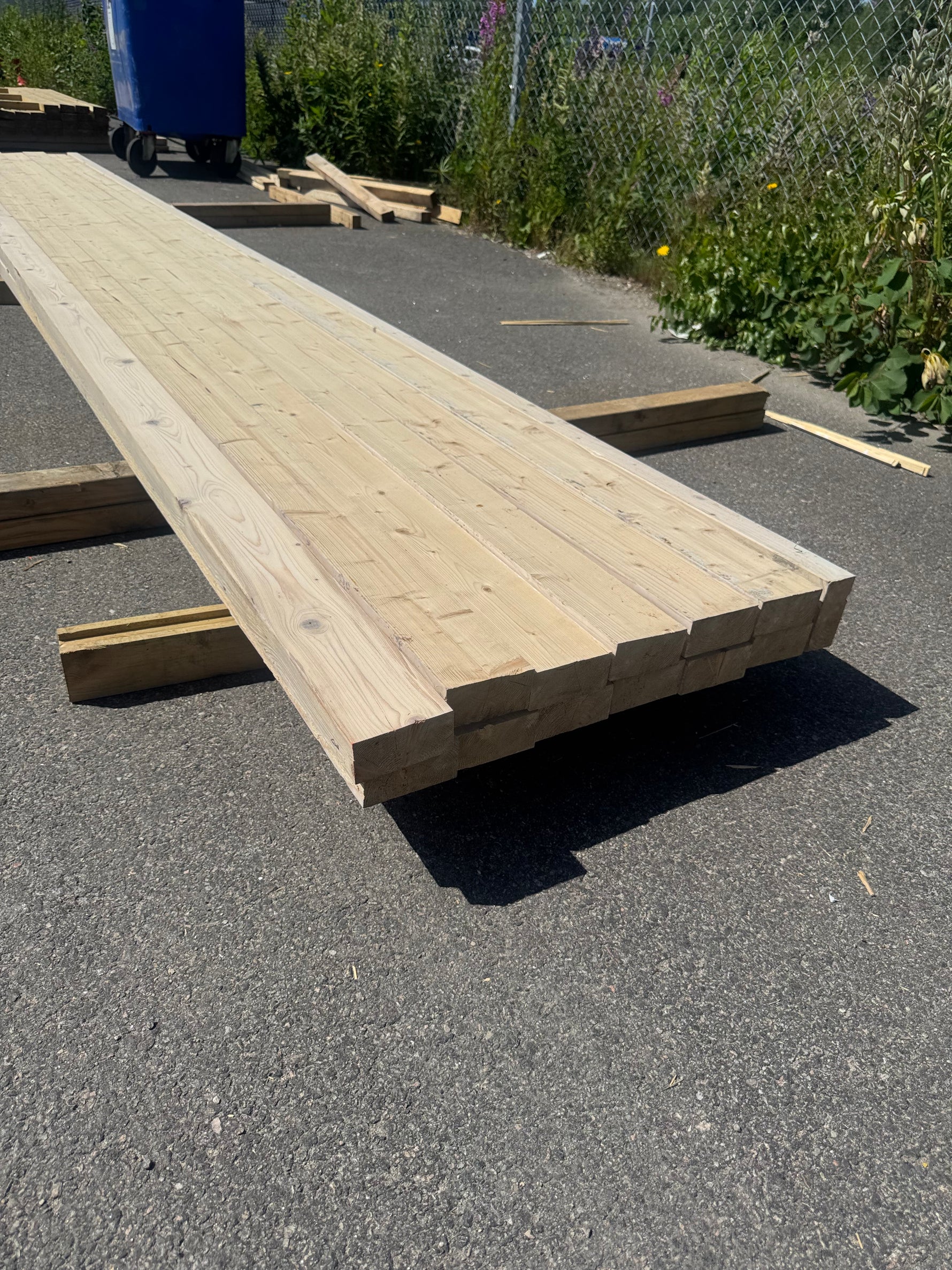 Paket Hyvlat Virke 45x95 mm, 13 st 4,80 m Vitlaserat