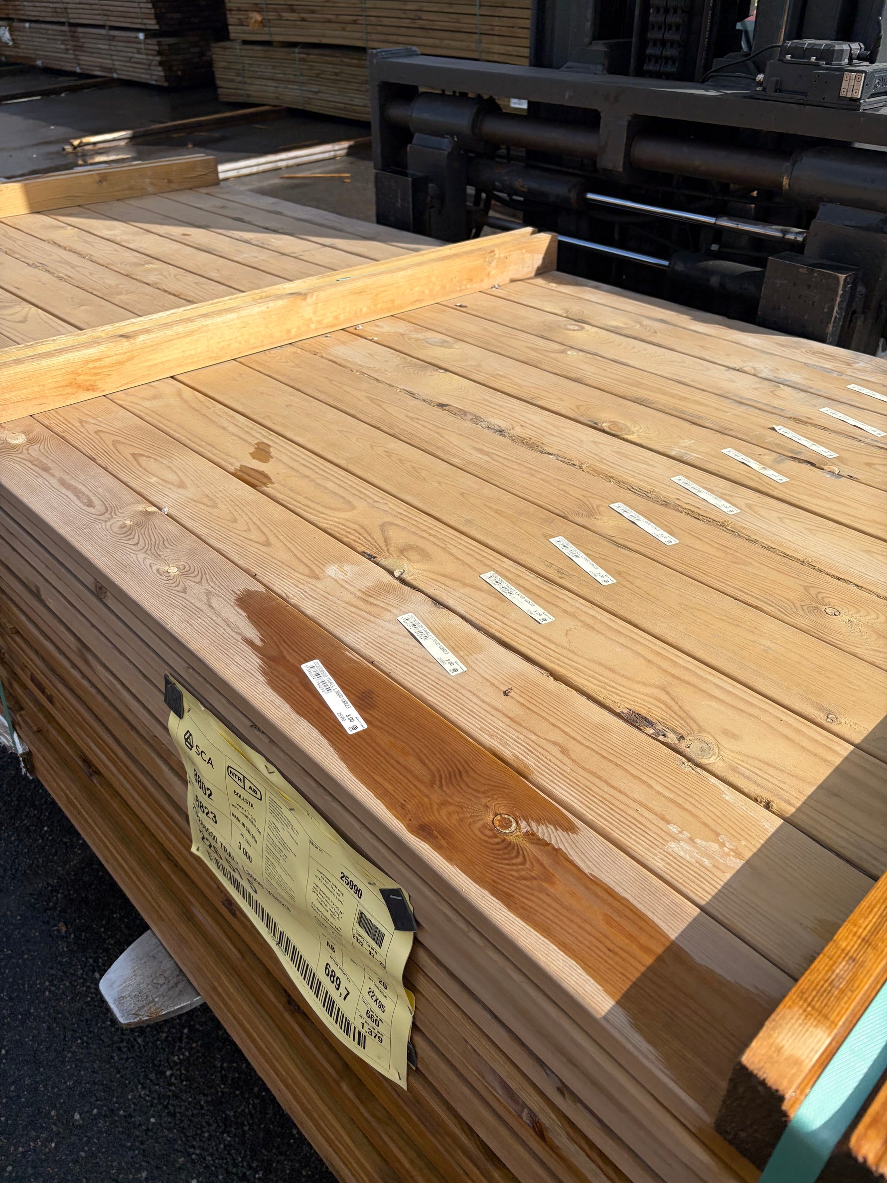Paket Tryckimpregnerad Trall 22x95 mm – 3,00 m 220 st