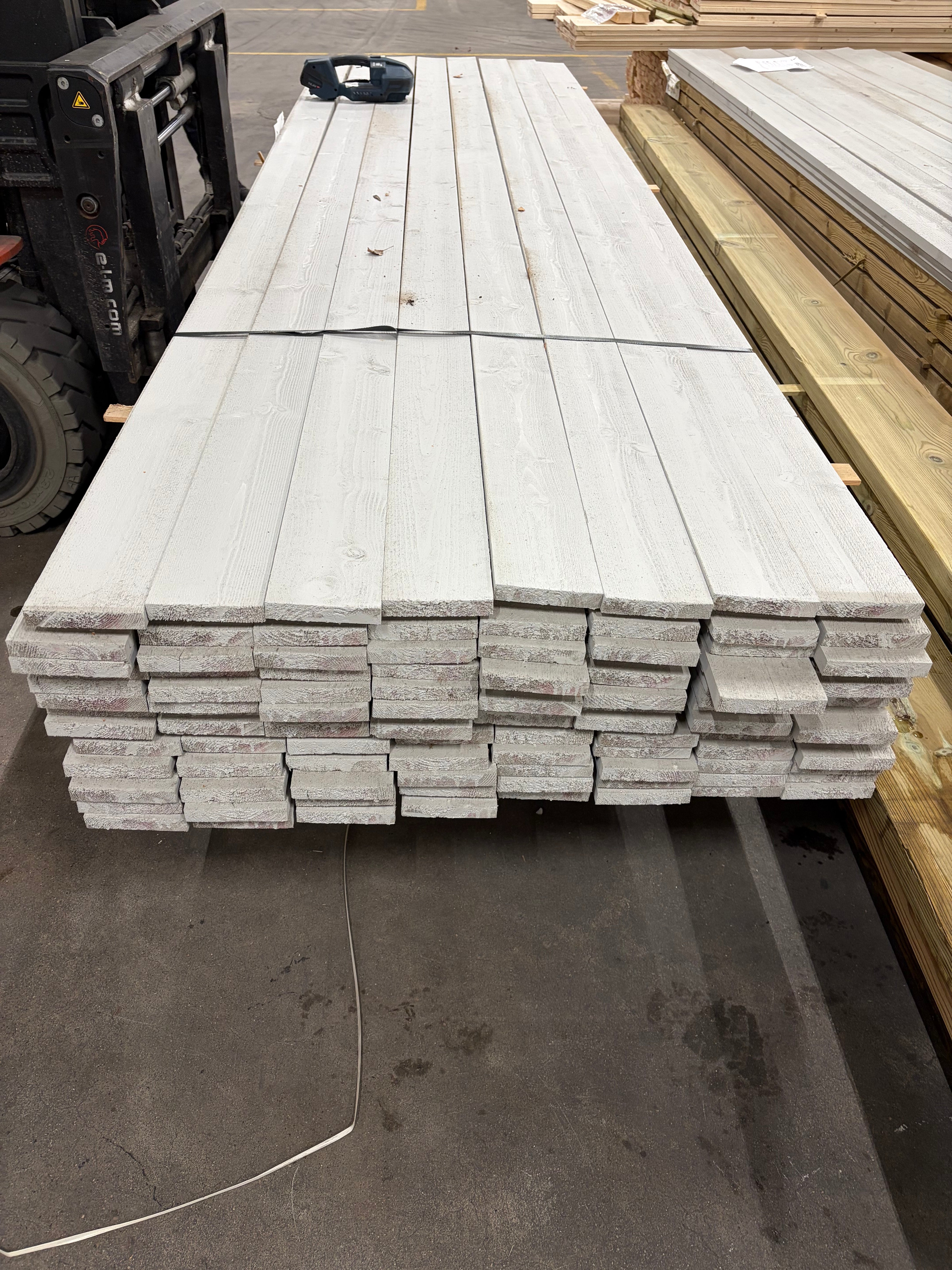 Paket Finsågad Bräda 21x120 mm – 104st (3,90 m, Målad NCS S 3000-N)