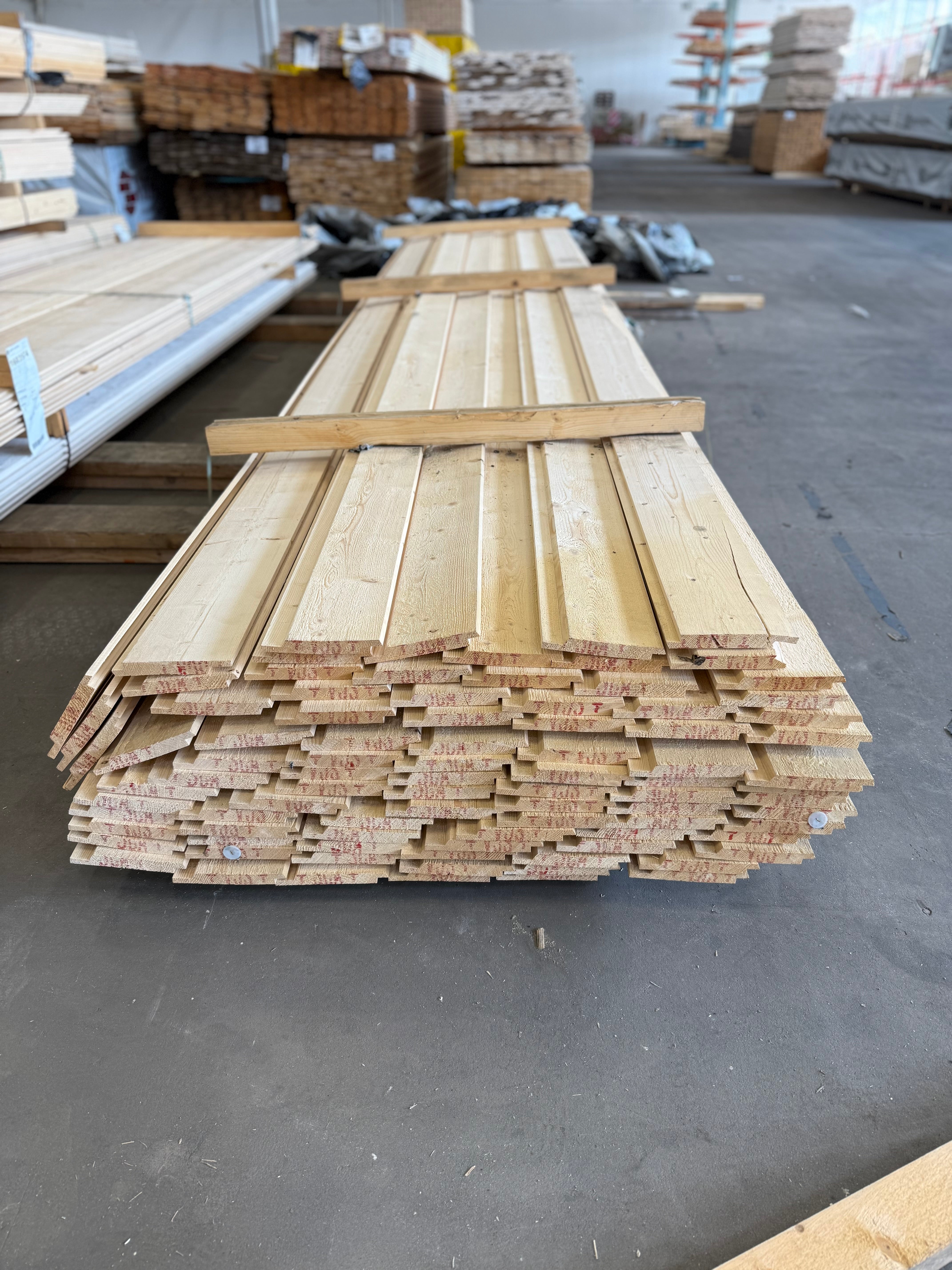 Paket Falsad Spårpanel 21x166mm 5.40m 90st