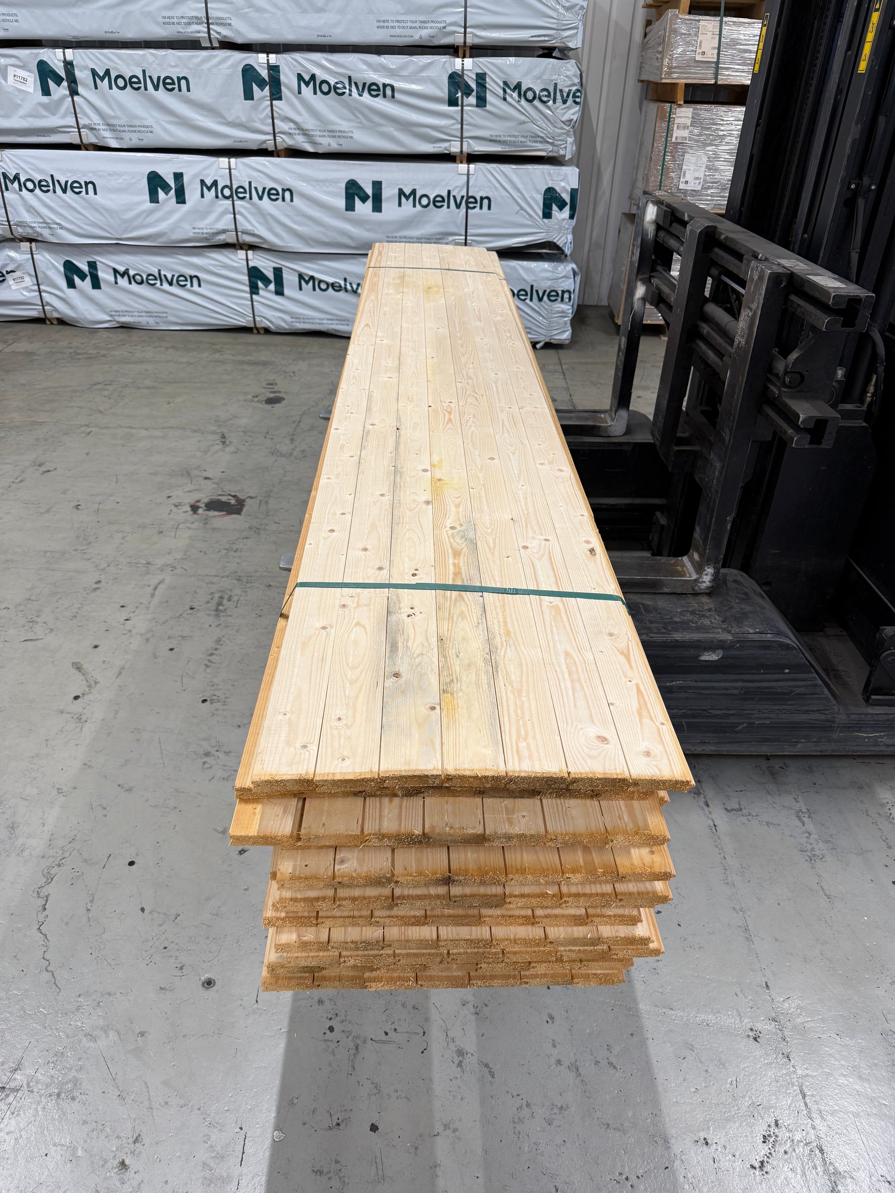Parti Råspontluckor 20x540x3600mm 20st (Fuktskadad)