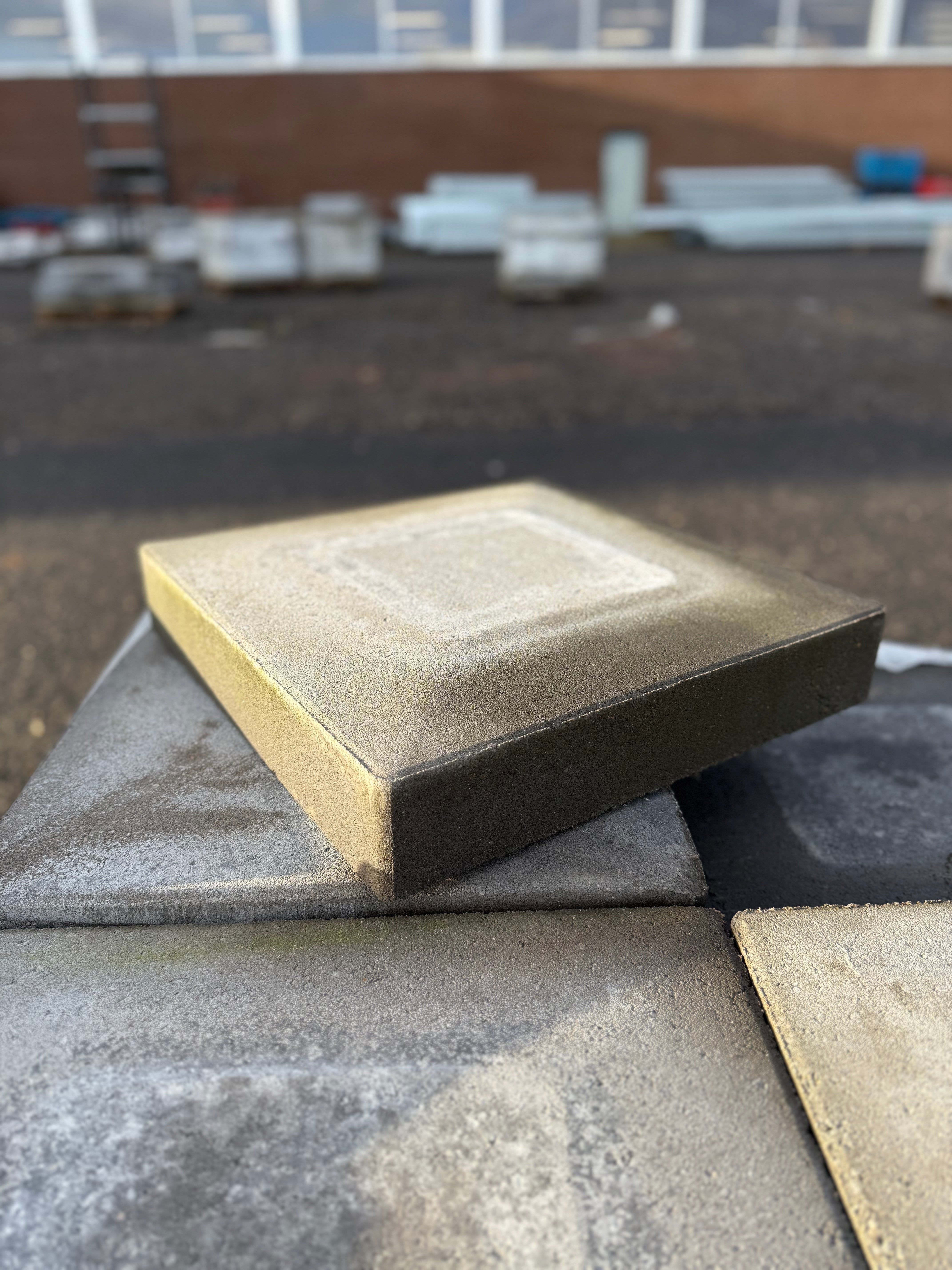 Parti Stolptopp Patina 400x400x80mm – Grafit (44 st)