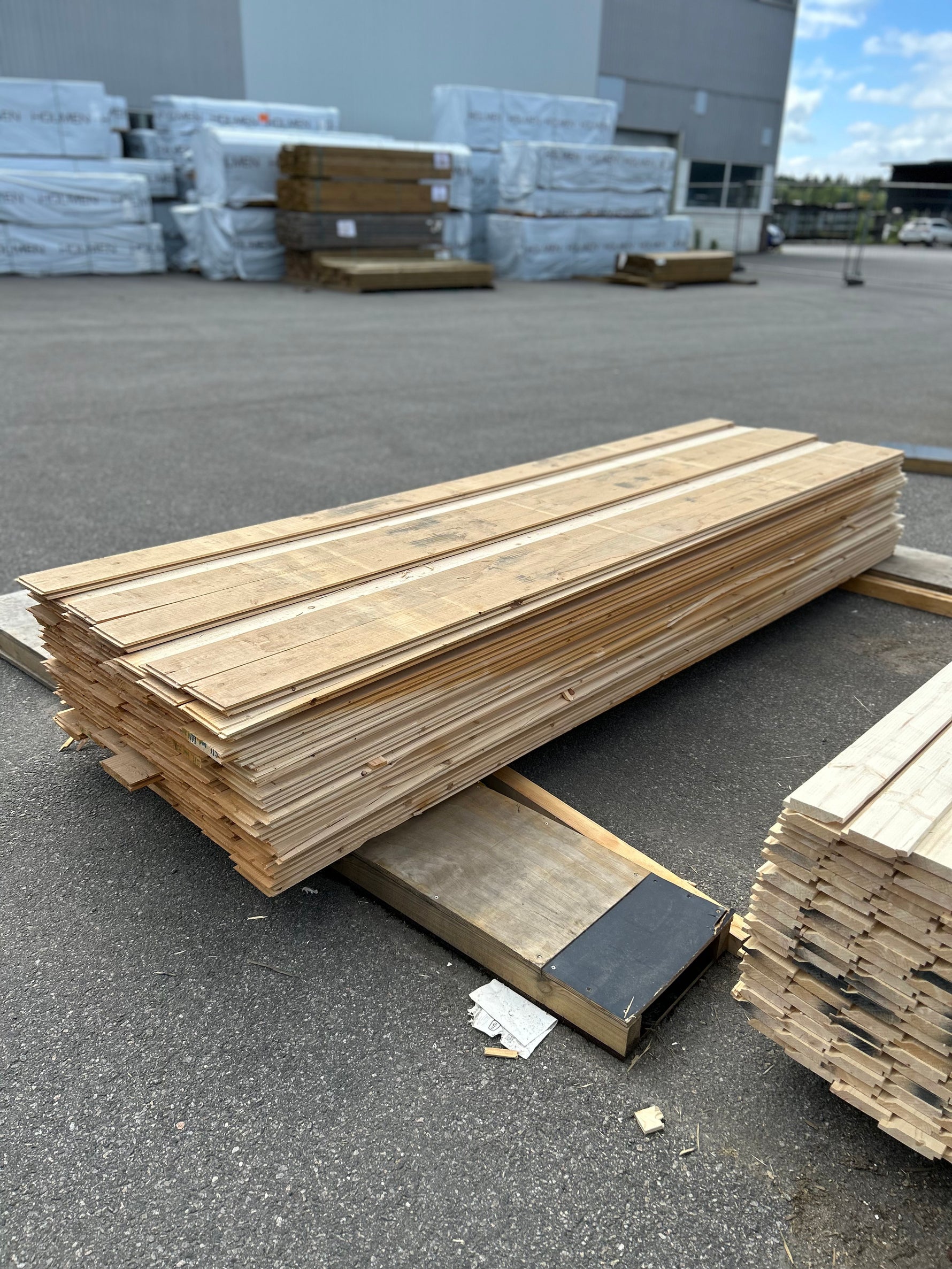 Paket Ytterpanel Enkelfas Ändspont 22x145mm 3.30m 138st